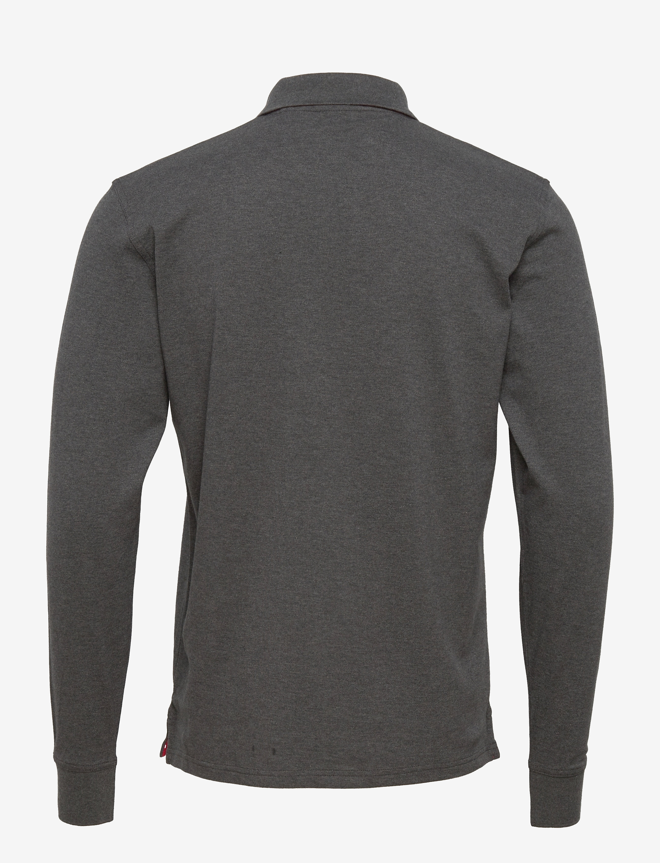 GANT - CONTRAST COLLAR PIQUE LS RUGGER - antracit melange - 1
