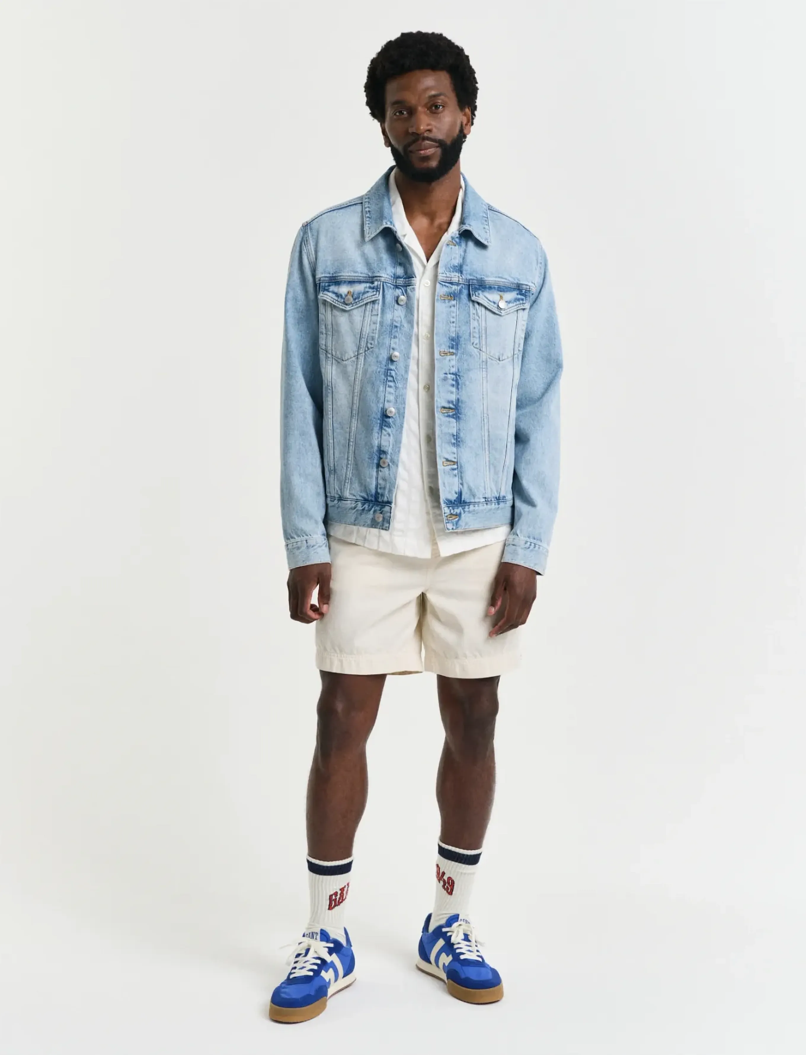 Gant - REG SUNFADED DS SHORTS - casual shorts - cream - 4
