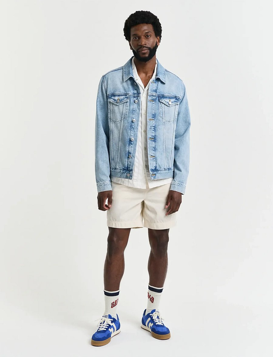 Gant - REG SUNFADED DS SHORTS - casual shorts - cream - 4