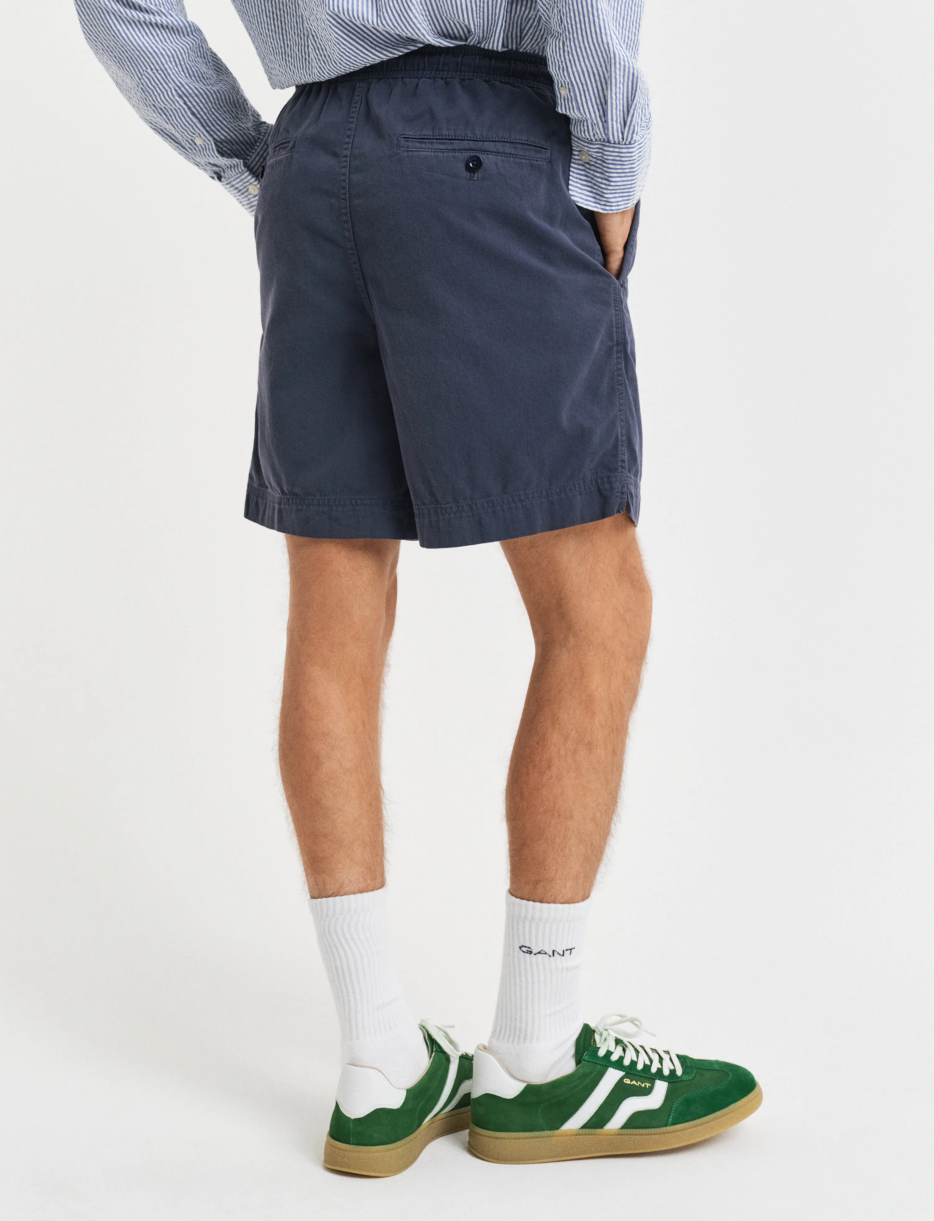 Gant - REG SUNFADED DS SHORTS - lühikesed vabaajapüksid - evening blue - 2