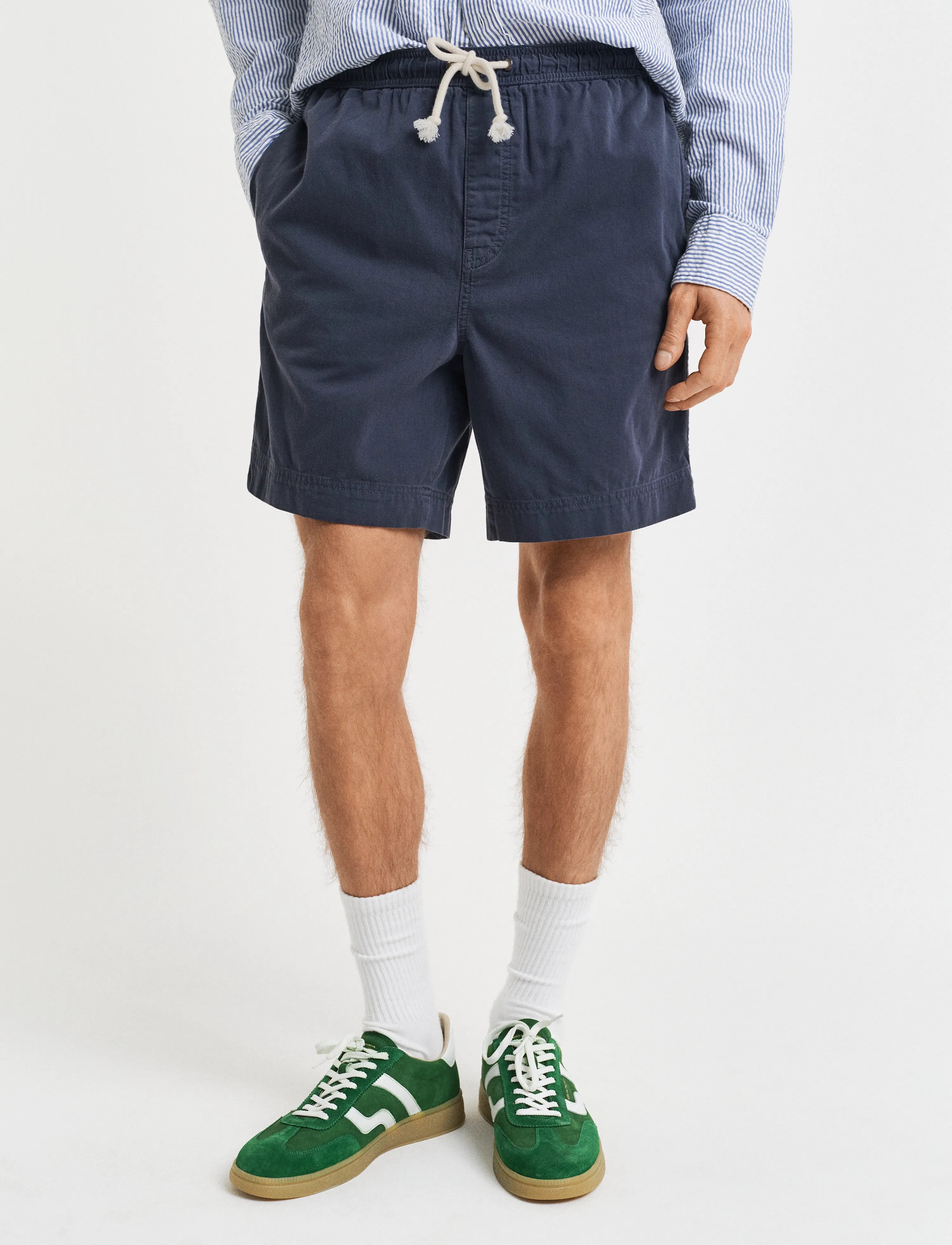 Gant - REG SUNFADED DS SHORTS - lühikesed vabaajapüksid - evening blue - 3