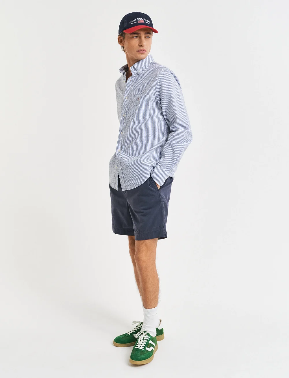 GANT - REG SUNFADED DS SHORTS - casual shorts - evening blue - 4