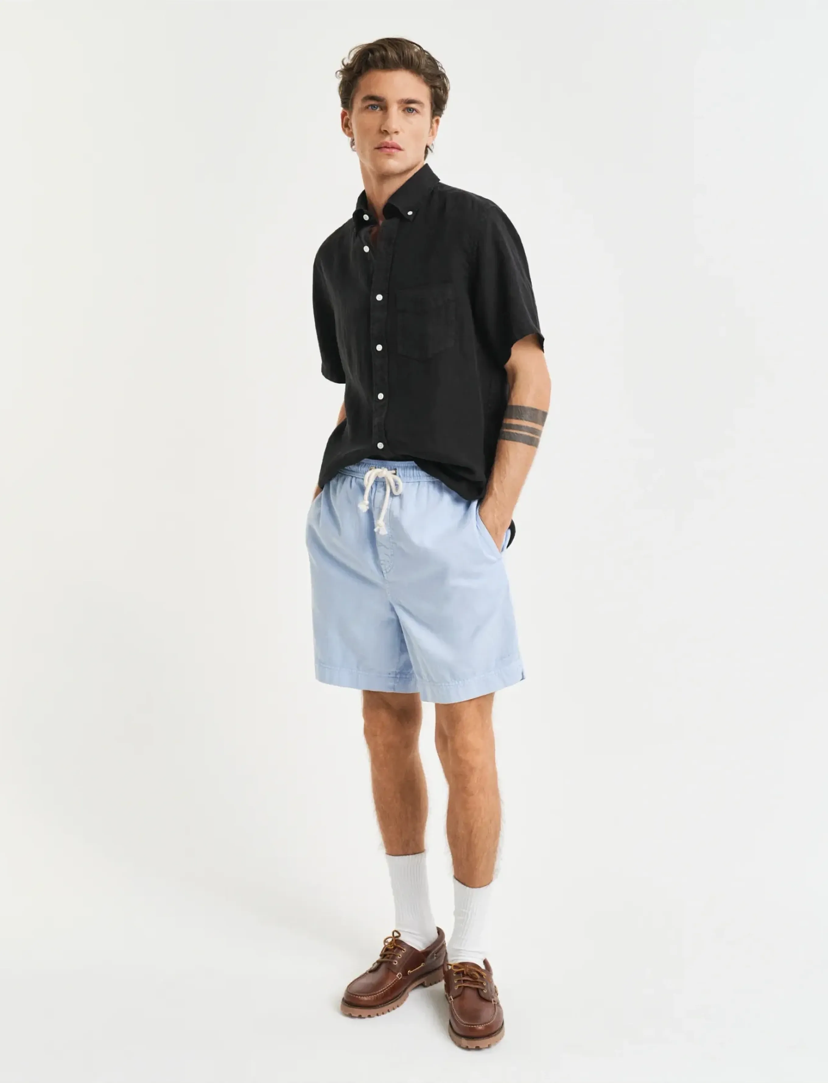 GANT REG SUNFADED DS SHORTS - Preppy - FRESH BLUE / blue