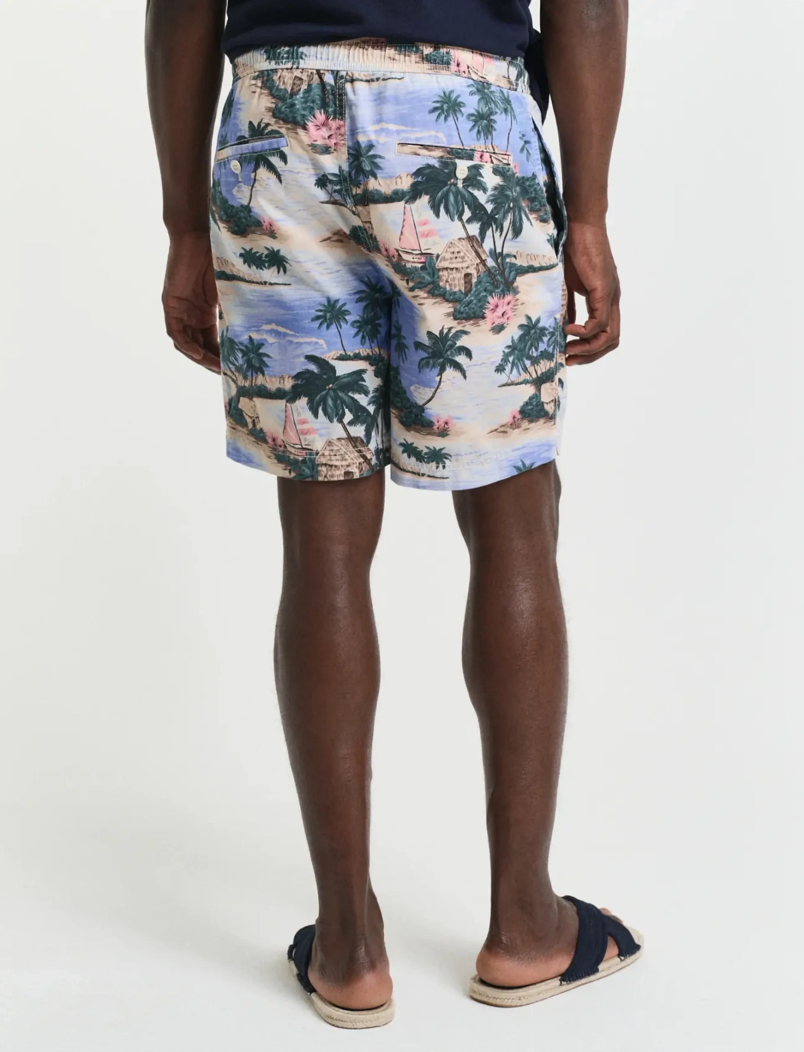 Gant - REG PRINTED DS SHORTS - casual shorts - perfect blue - 2