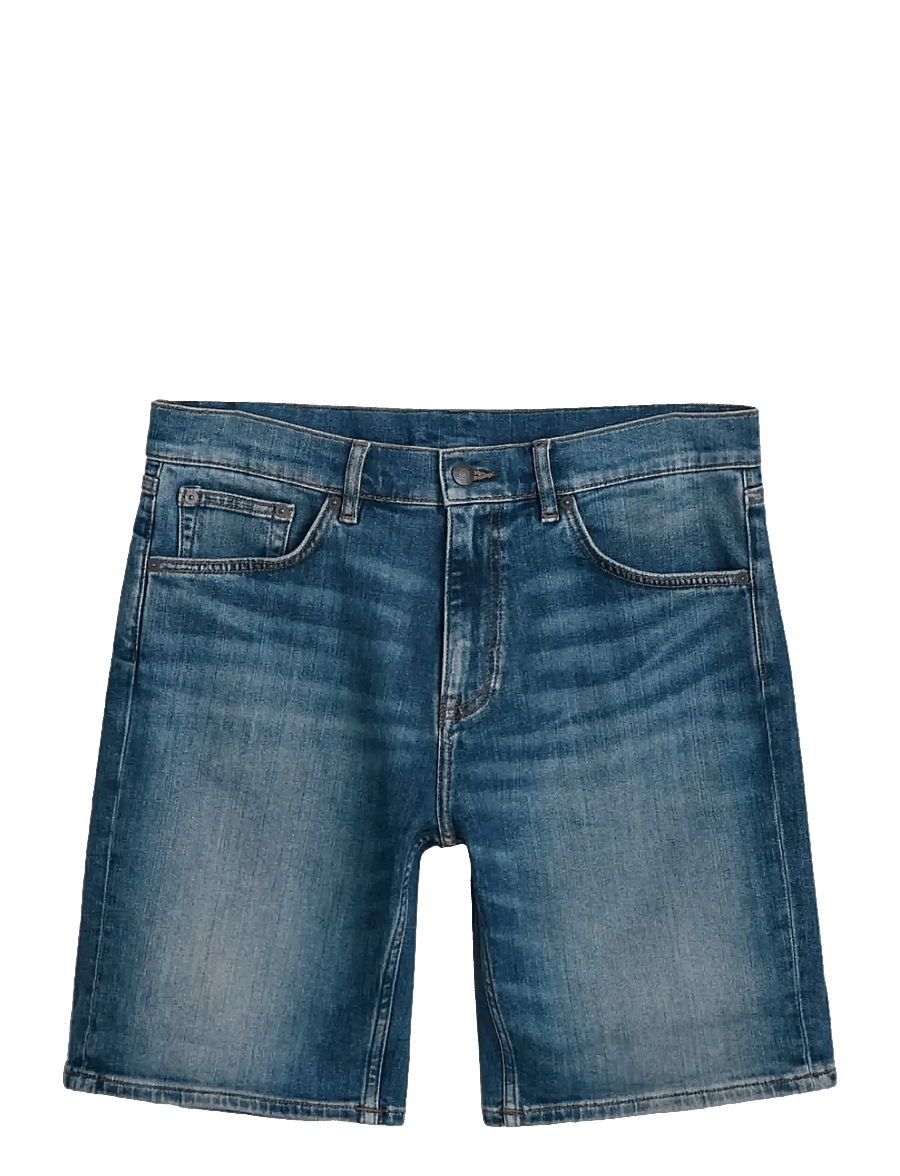 Gant - REG GANT JEANS SHORTS - jorts - mid blue vintage - 1