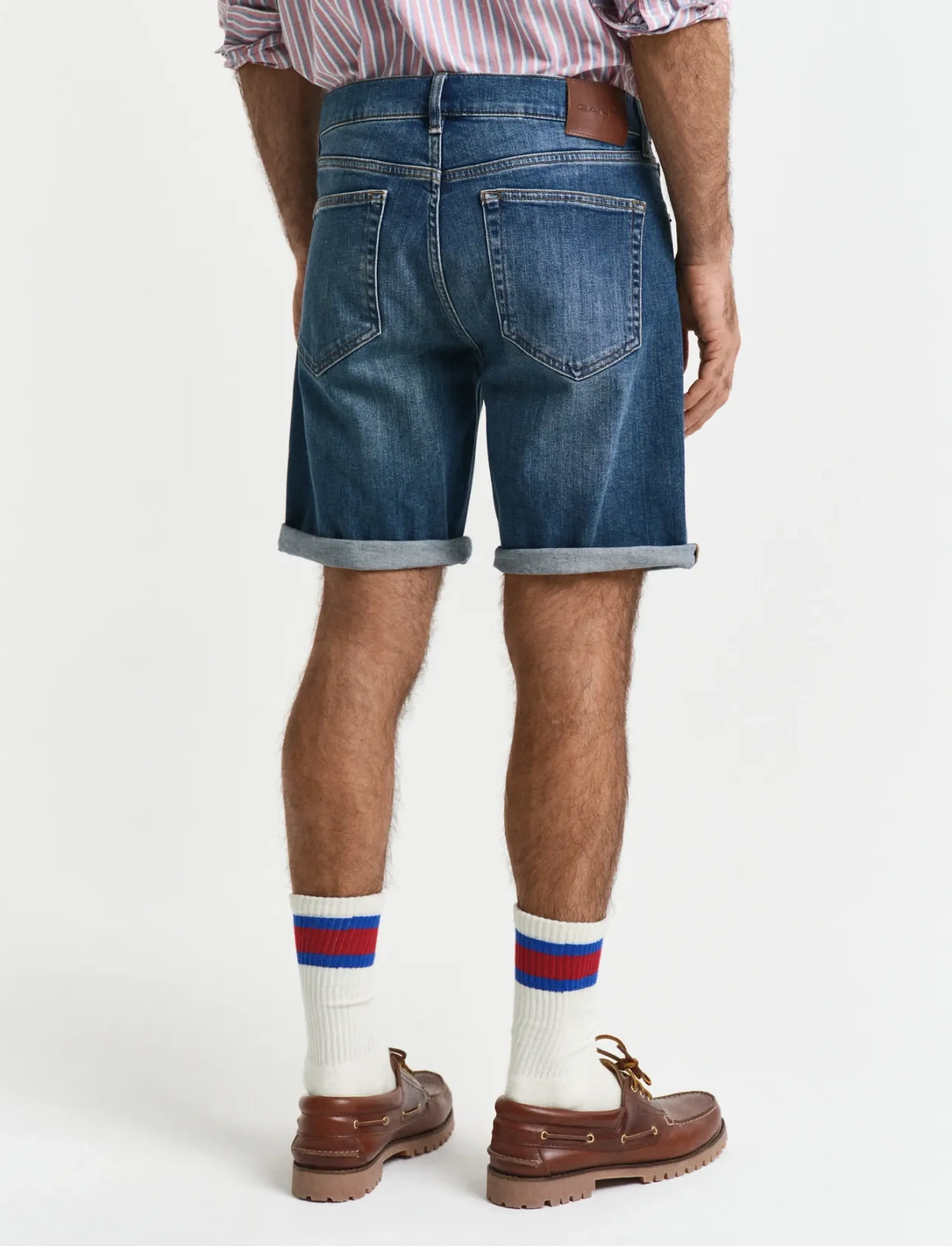 Gant - REG GANT JEANS SHORTS - jorts - mid blue vintage - 2