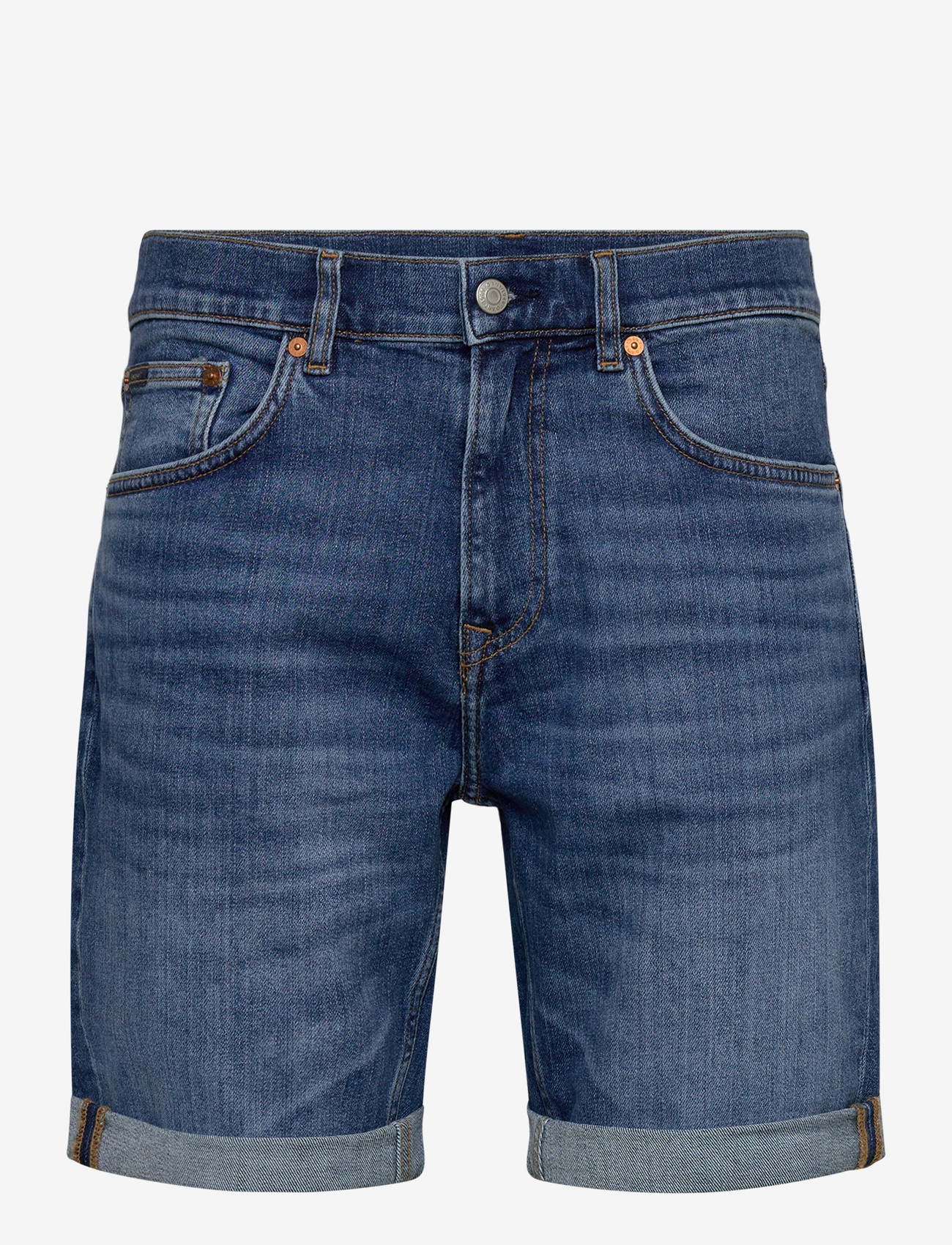 GANT - REG GANT JEANS SHORTS - jorts - mid blue broken in - 0