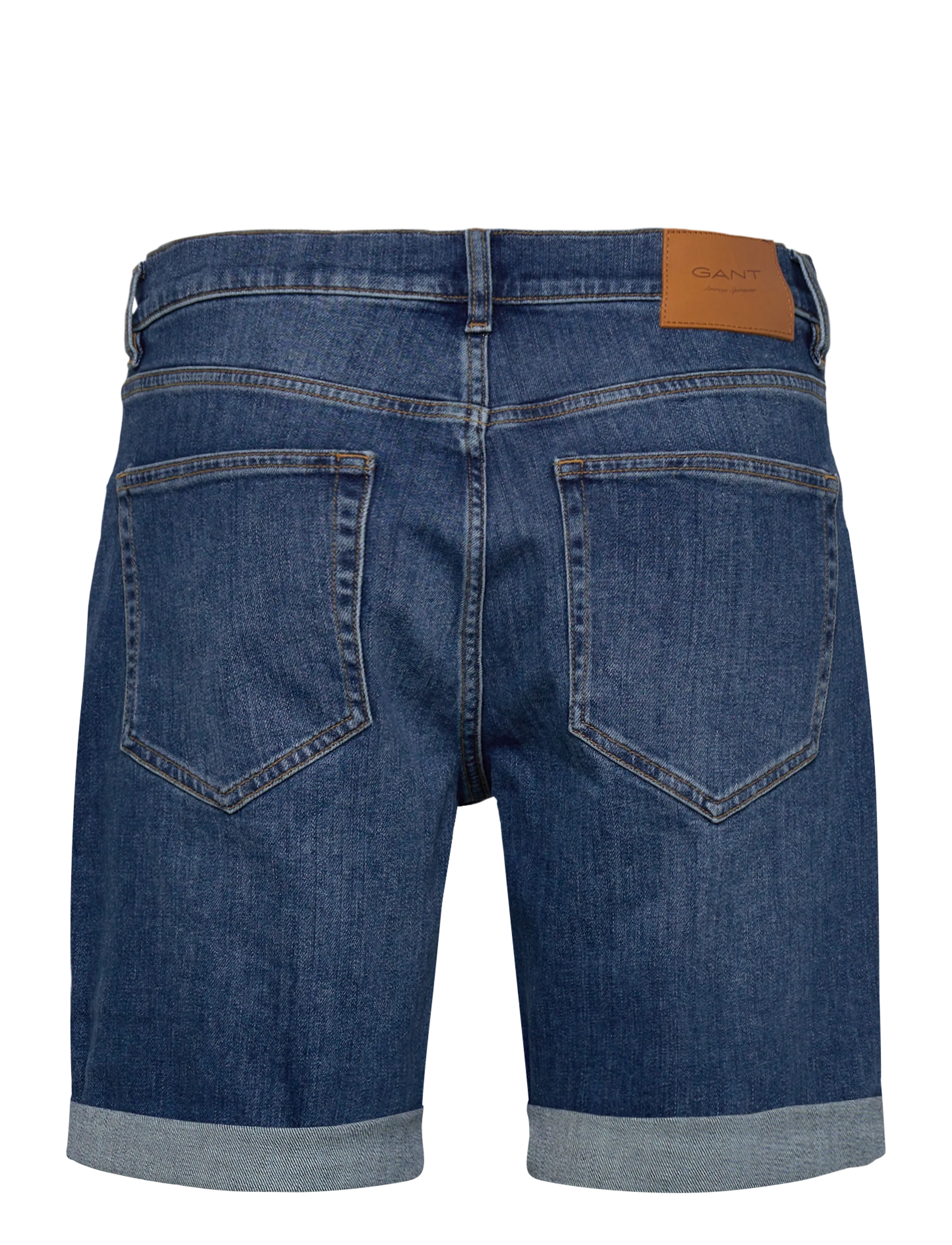 Gant - REG GANT JEANS SHORTS - short en jean - mid blue broken in - 2