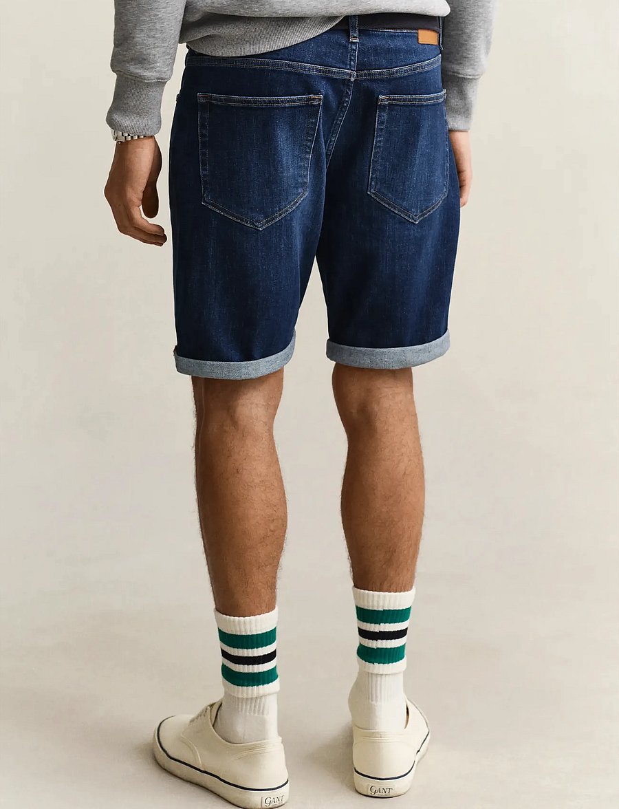 Gant - REG GANT JEANS SHORTS - jorts - mid blue worn in - 2
