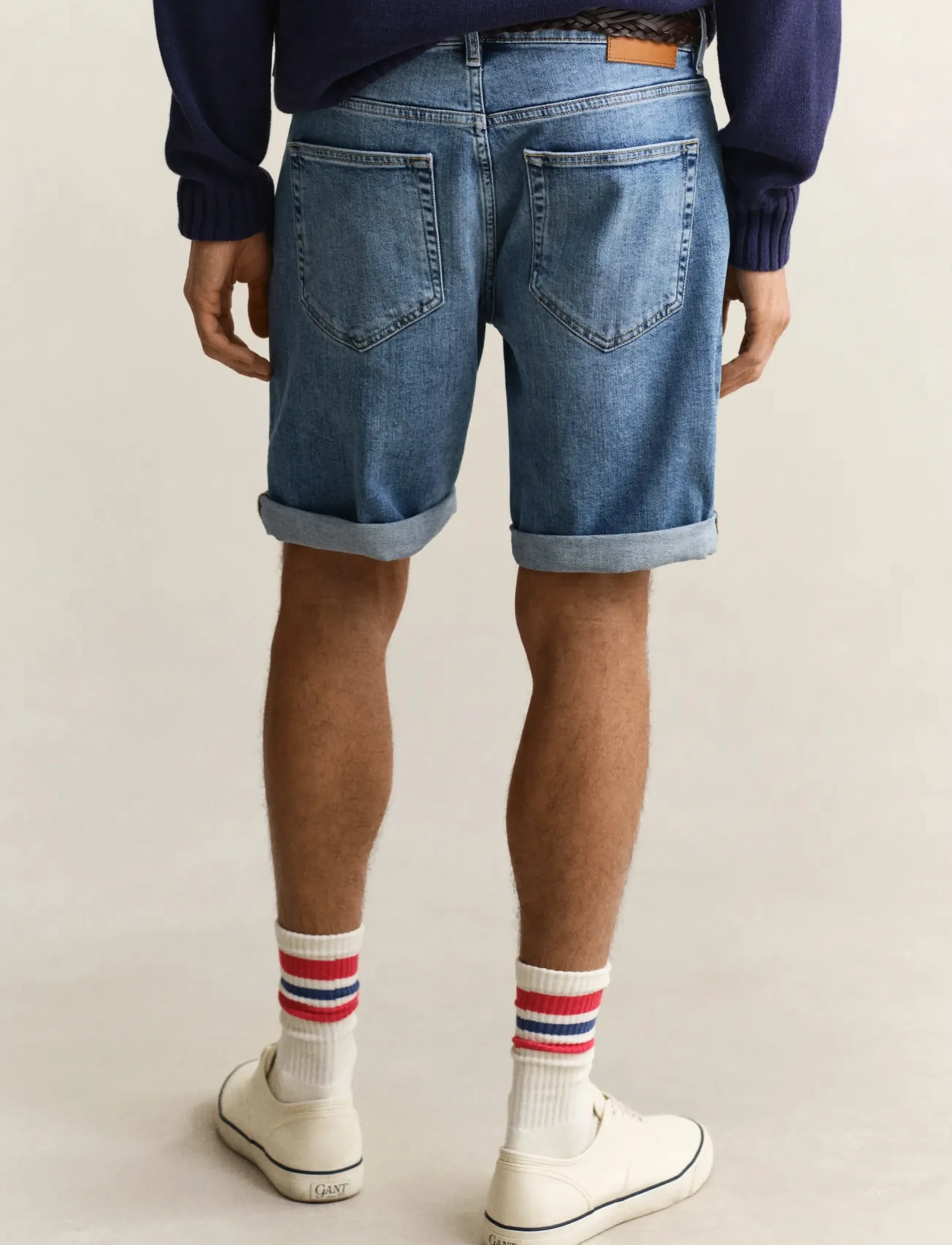Gant - REG GANT JEANS SHORTS - jorts - semi light blue worn in - 2