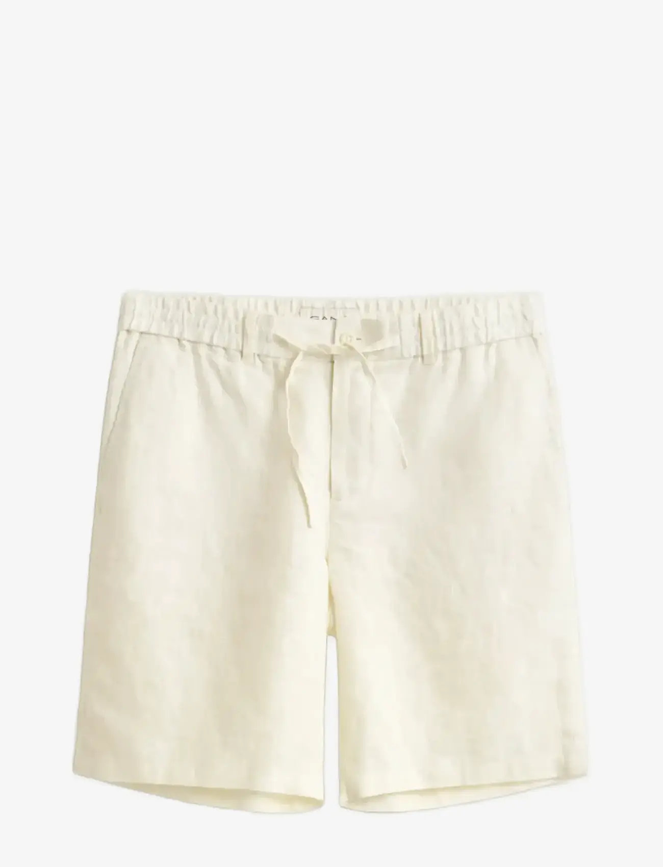 GANT - REG LINEN DS SHORTS - hørshorts - cream - 1