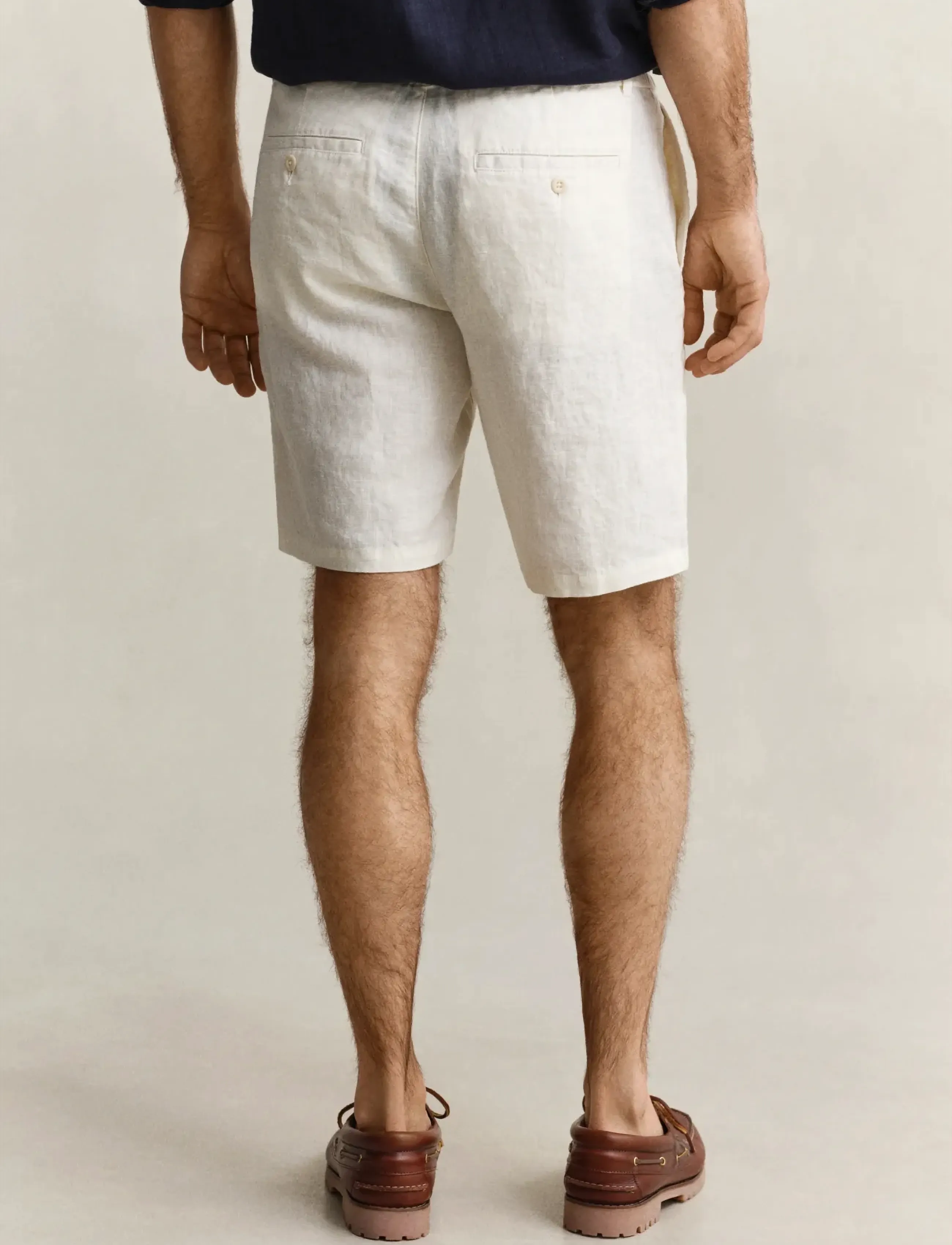 Gant - REG LINEN DS SHORTS - shop efter anledning - cream - 2
