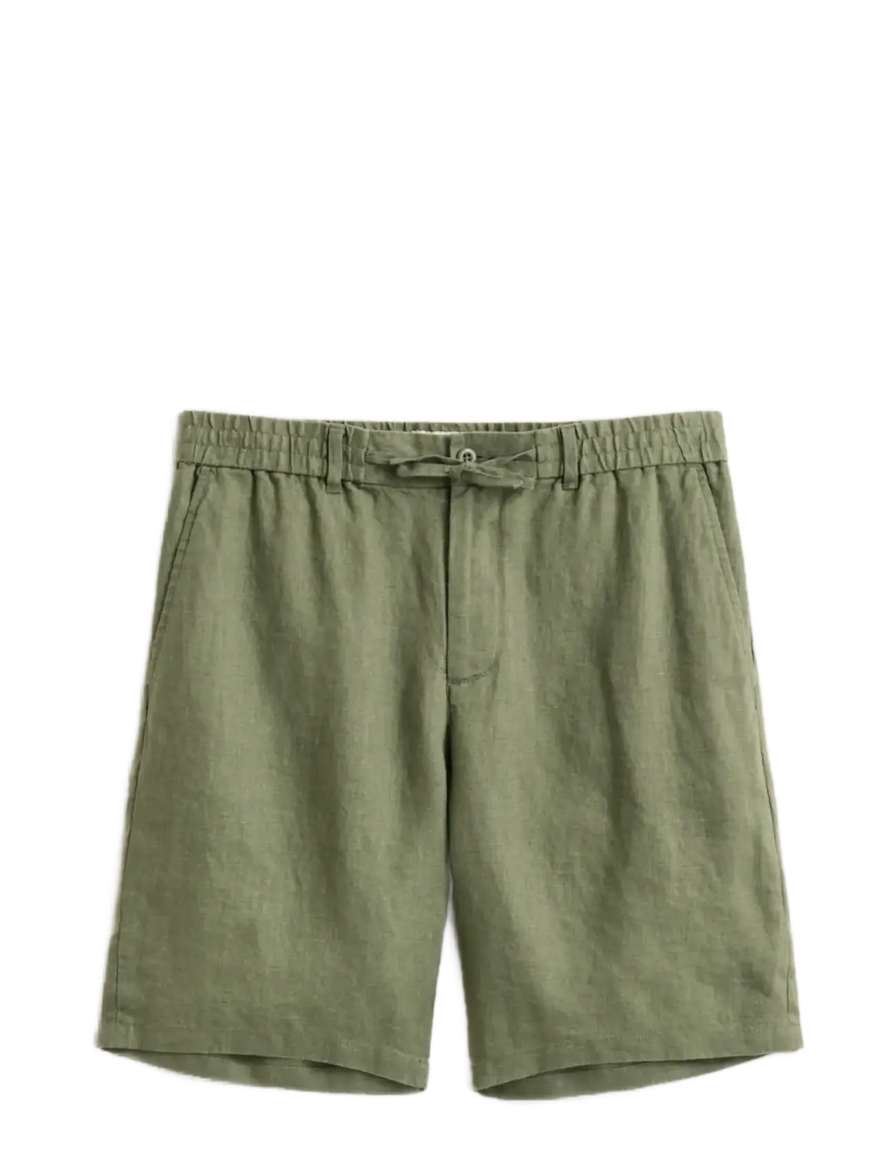 Gant REG LINEN DS SHORTS - Kleidung - DRY HERB GREEN / khaki/green