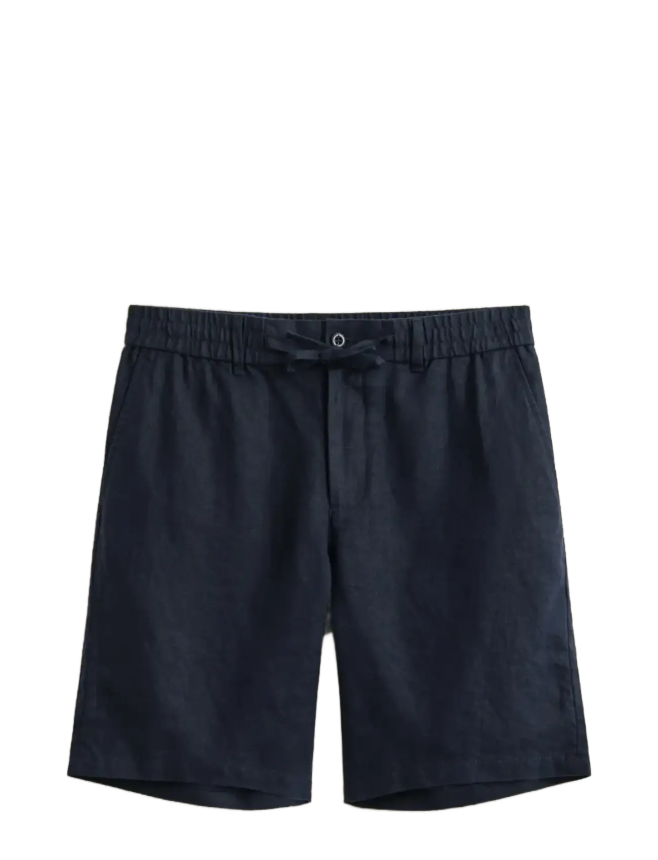 GANT REG LINEN DS SHORTS - Kläder - EVENING BLUE / navy