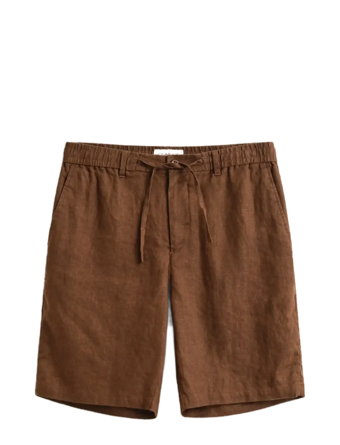 GANT REG LINEN DS SHORTS - Shorts - MAHOGANY BROWN / brown