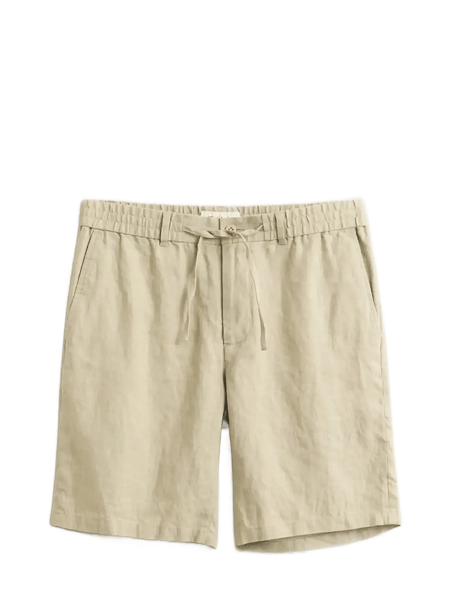 Gant - REG LINEN DS SHORTS - hørshorts - oat beige - 1