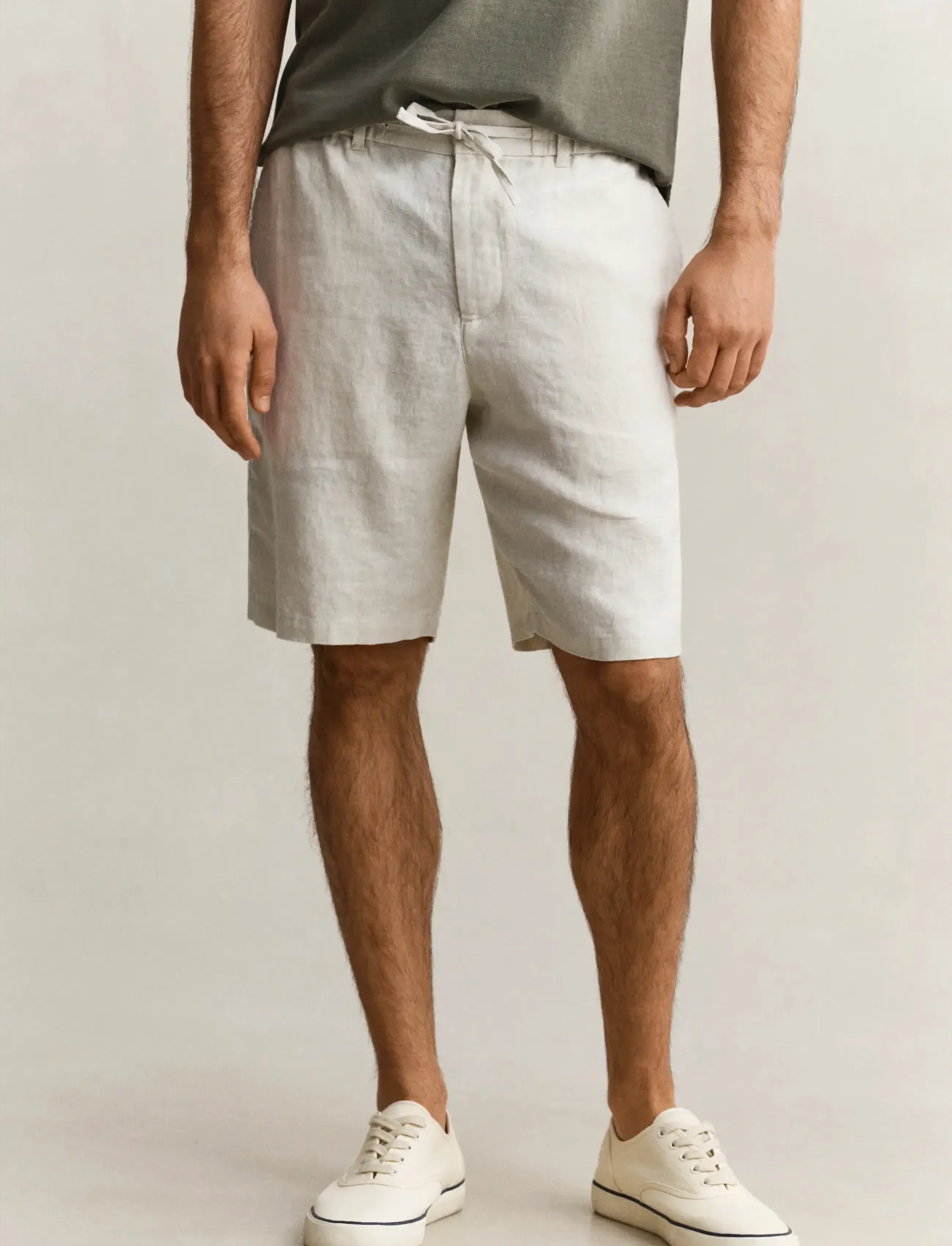 Gant - REG LINEN DS SHORTS - shop efter anledning - sand - 3