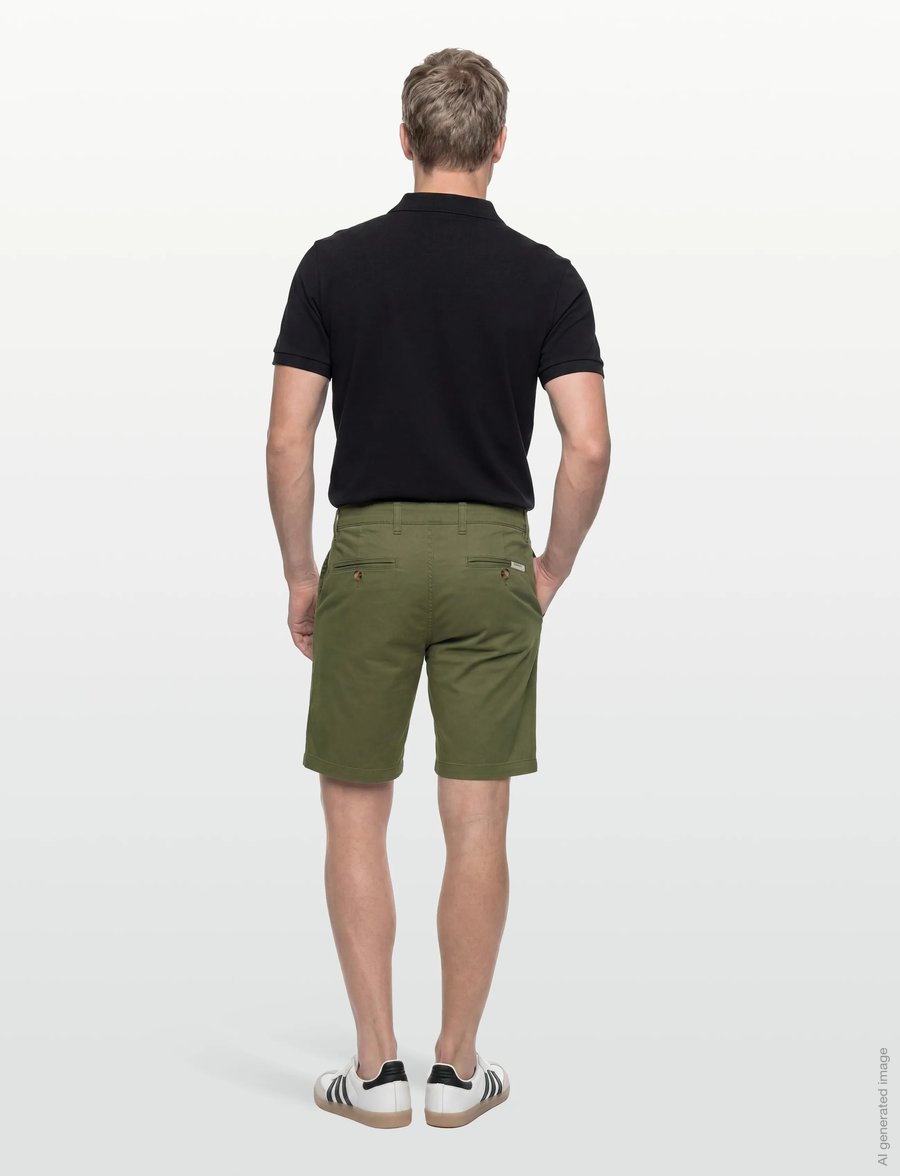 Gant - REG CLASSIC CHINO SHORTS - chinos shorts - dry herb green - 4
