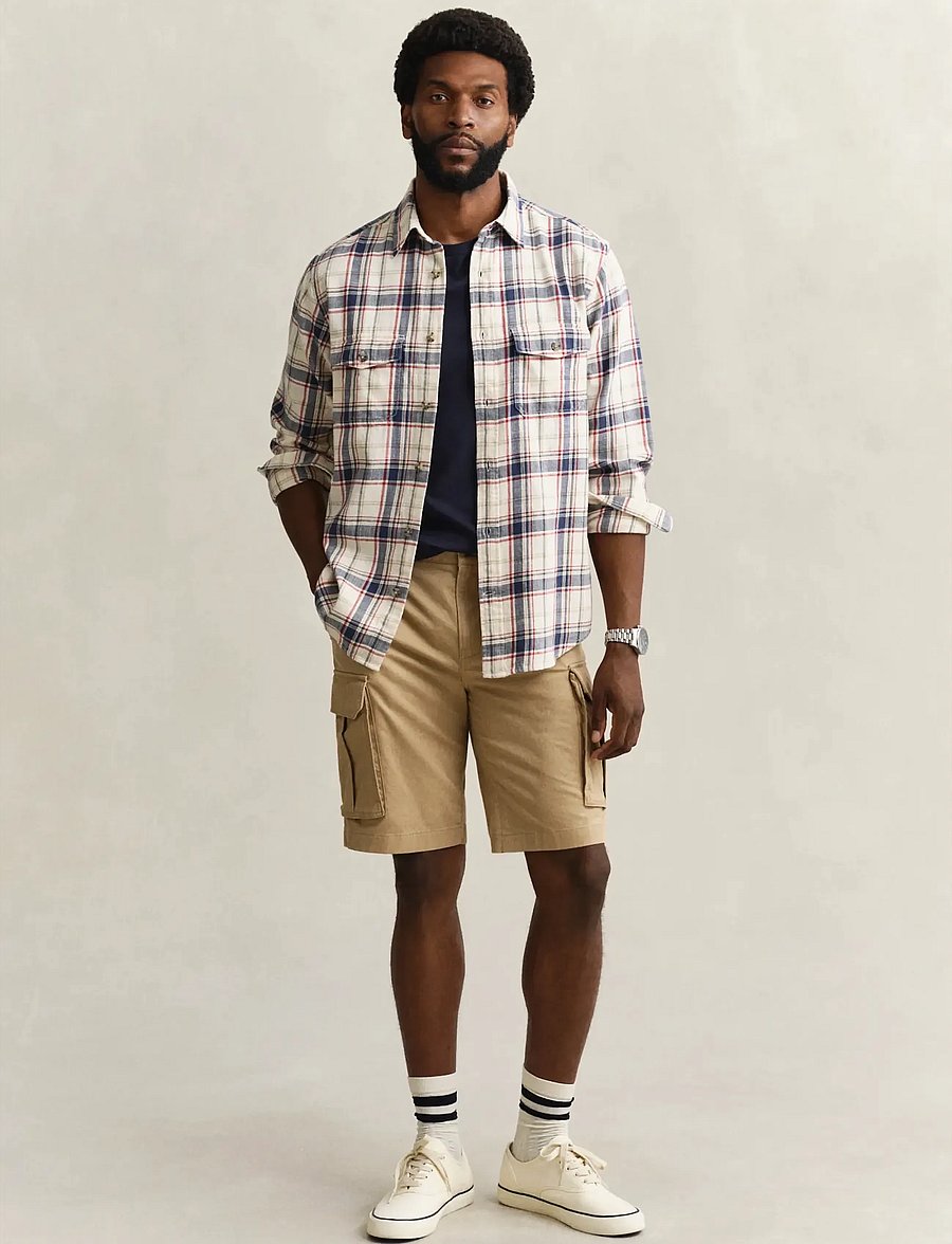 Gant - REG CLASSIC CARGO SHORTS - cargo shorts - dark khaki - 4
