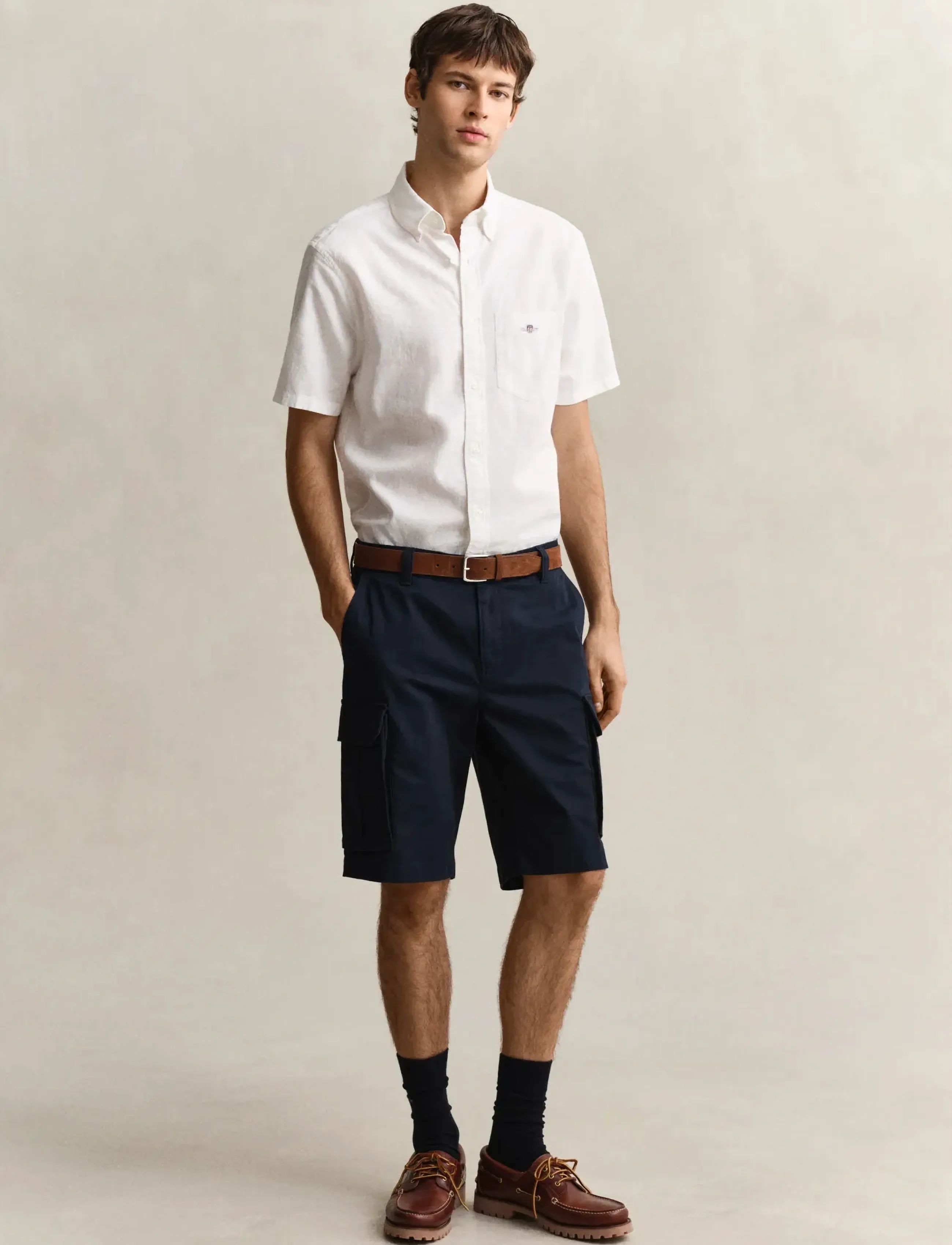 Gant Reg Classic Cargo Shorts, 32, Marineblau - Männerswear