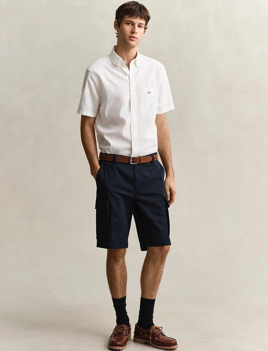 Gant - REG CLASSIC CARGO SHORTS - cargo shorts - evening blue - 0