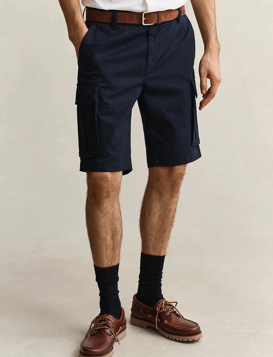 Gant - REG CLASSIC CARGO SHORTS - cargo shorts - evening blue - 3