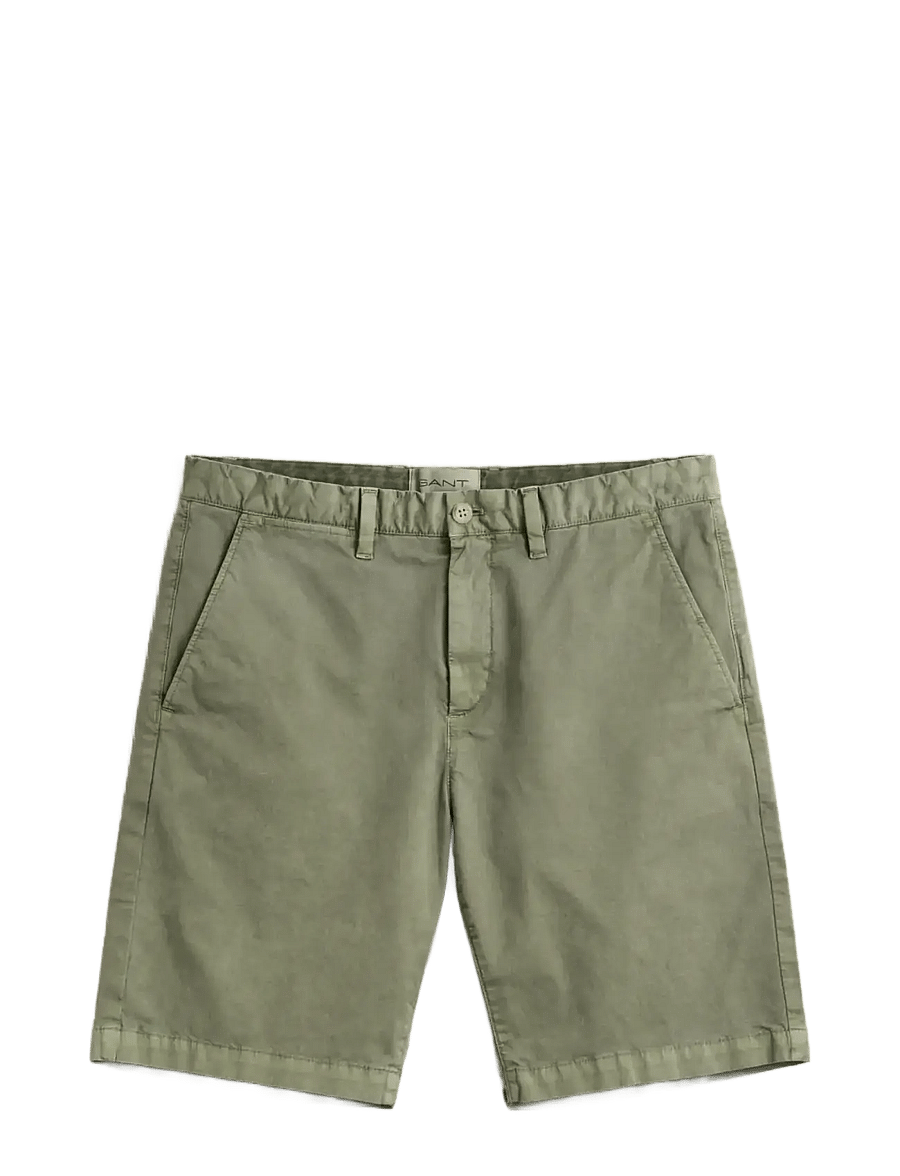 Gant - REG SUNFADED CHINO SHORTS - chinos shorts - dry herb green - 1