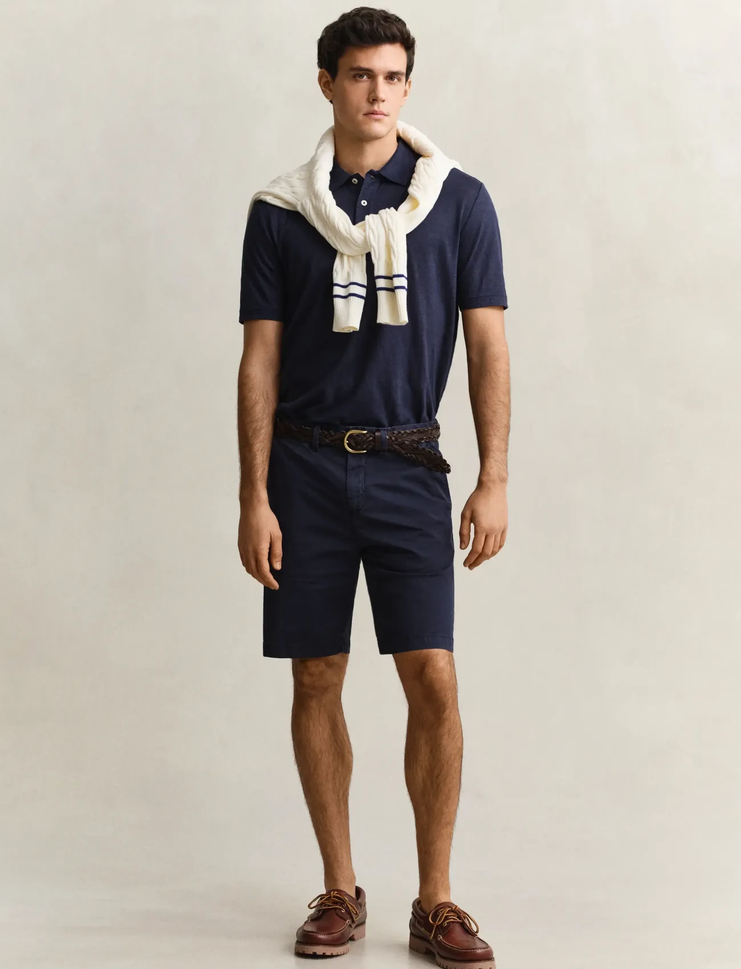 Gant Reg Sunfaded Chino Shorts, 30, Marineblau - Chinos Männerswear