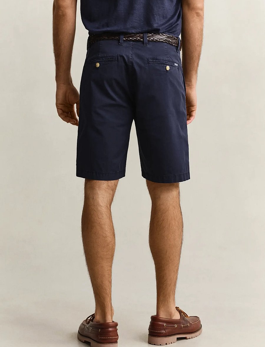 Gant - REG SUNFADED CHINO SHORTS - chinos shorts - evening blue - 2
