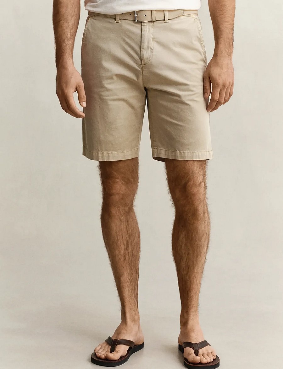 Gant - REG SUNFADED CHINO SHORTS - chinos shorts - oat beige - 3