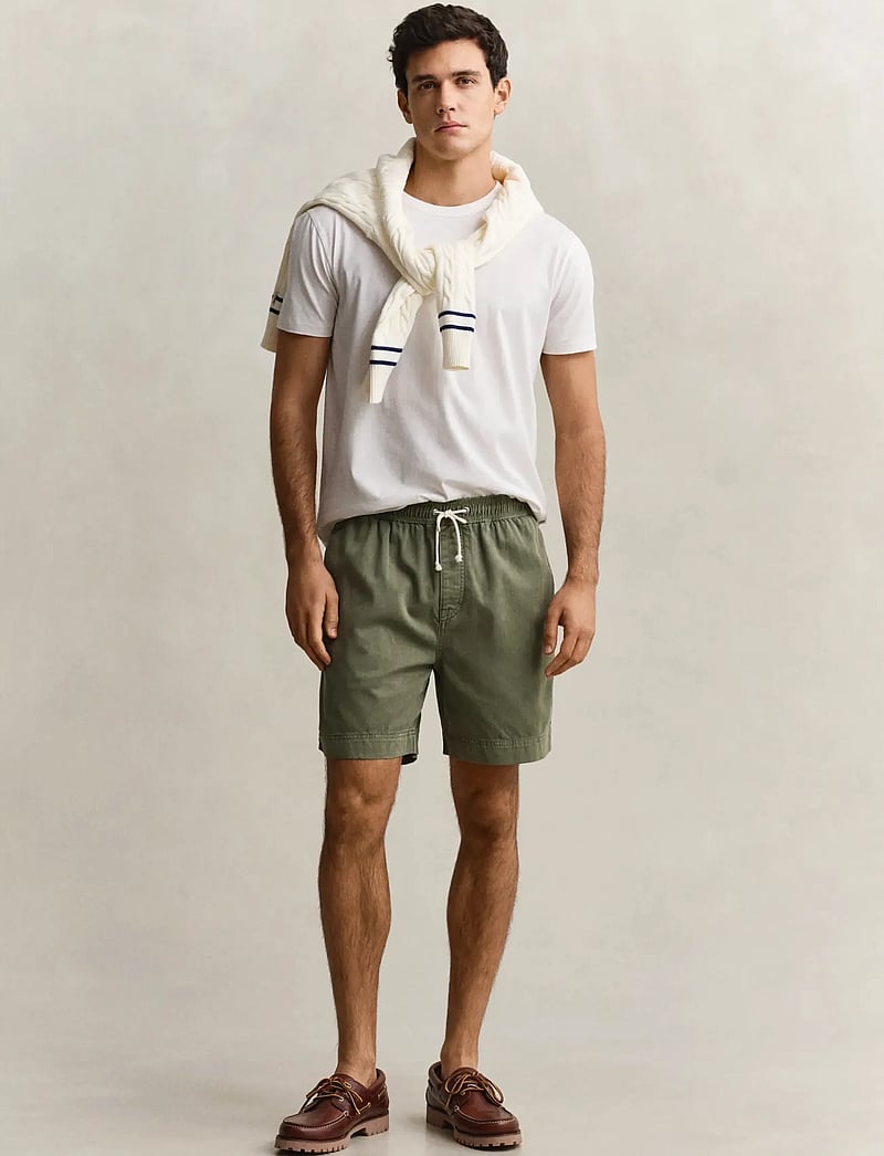 GANT - REG SUNFADED DS SHORTS - casual shorts - dry herb green - 0