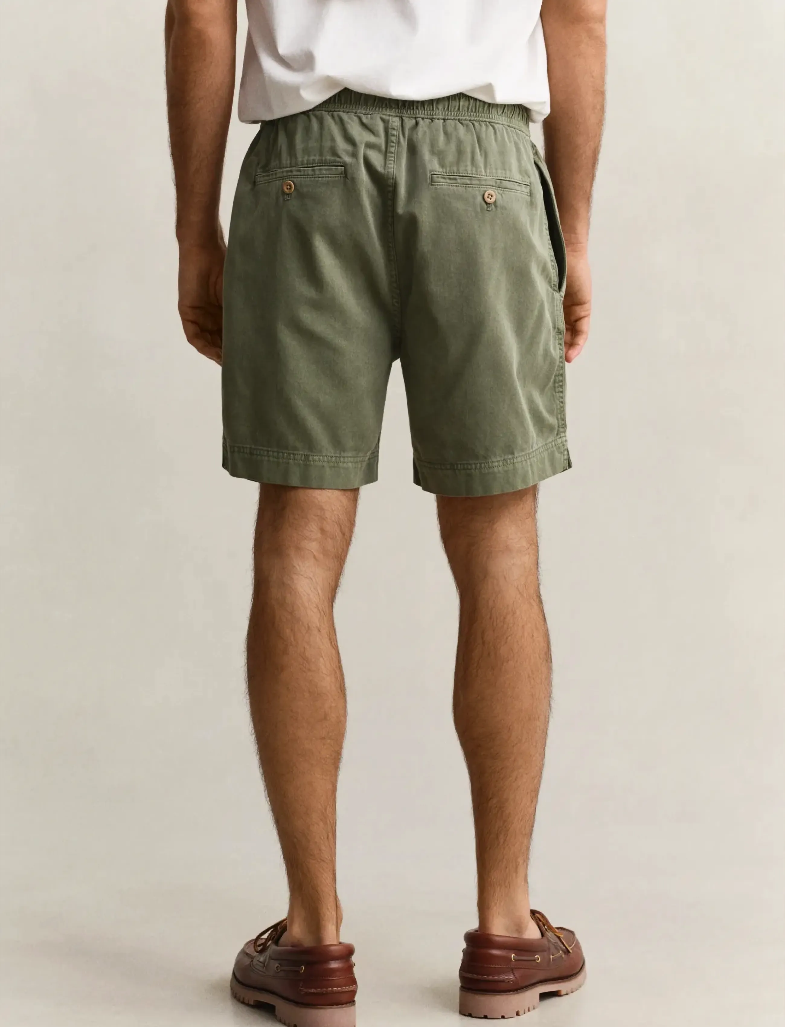 Gant - REG SUNFADED DS SHORTS - lühikesed vabaajapüksid - dry herb green - 2