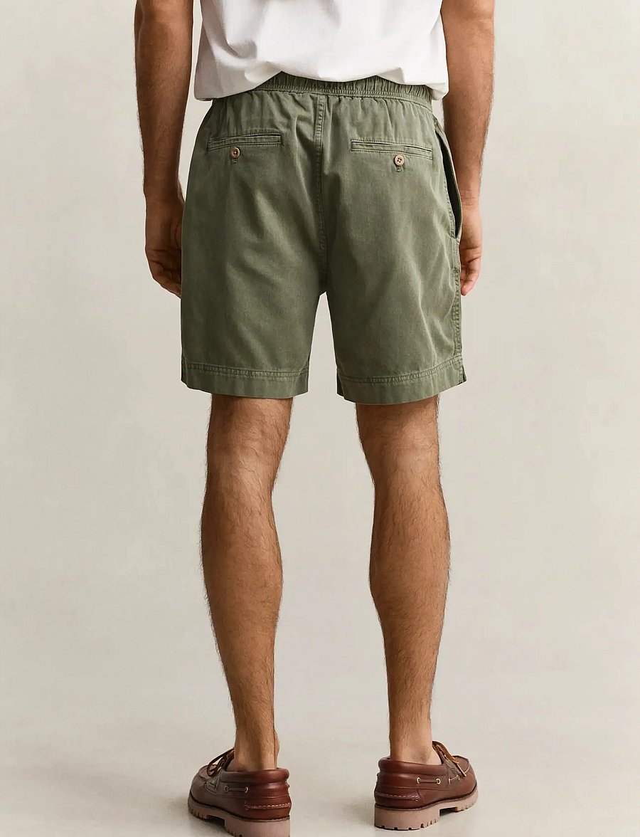 Gant - REG SUNFADED DS SHORTS - lühikesed vabaajapüksid - dry herb green - 2