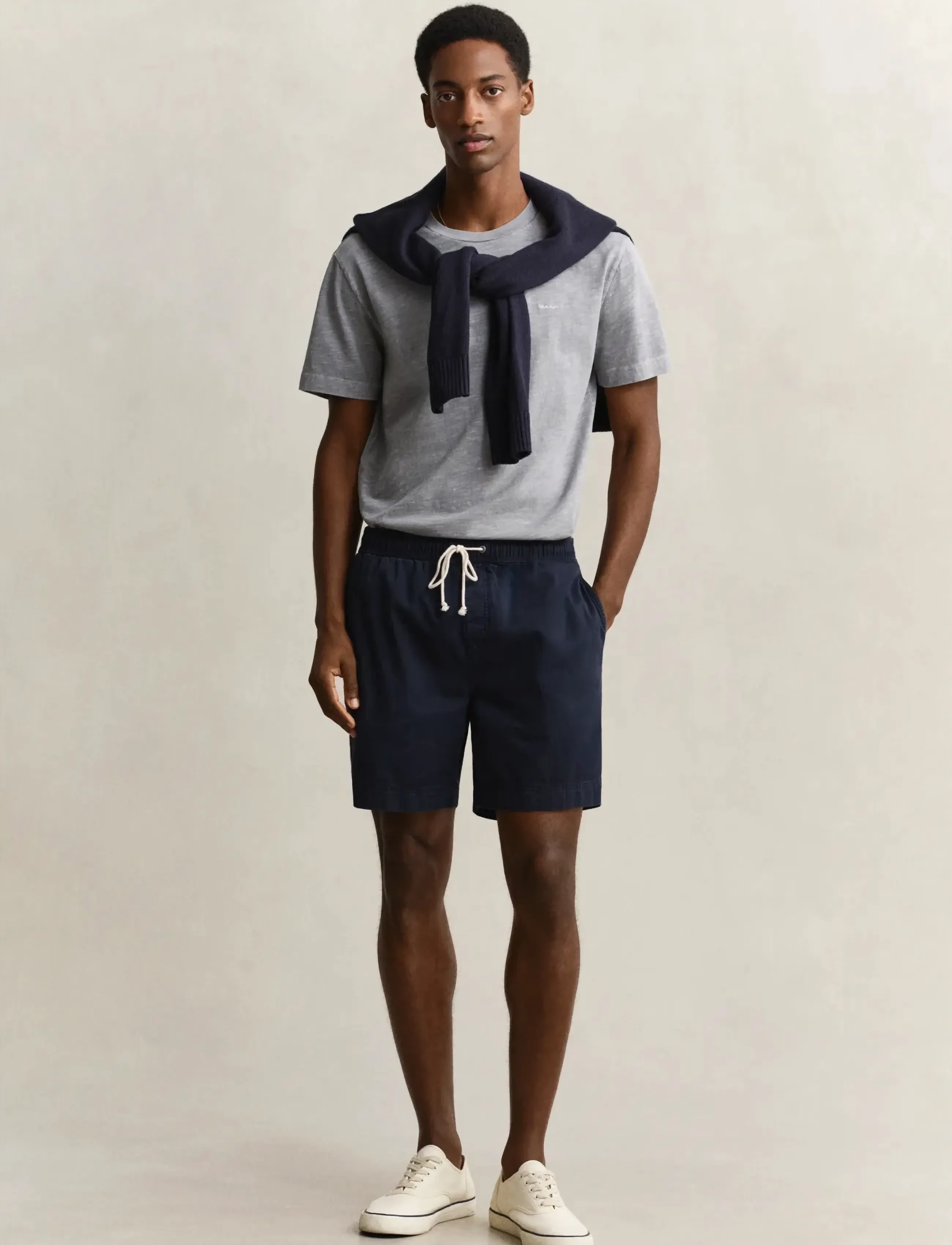 Gant - REG SUNFADED DS SHORTS - casual shorts - evening blue - 4