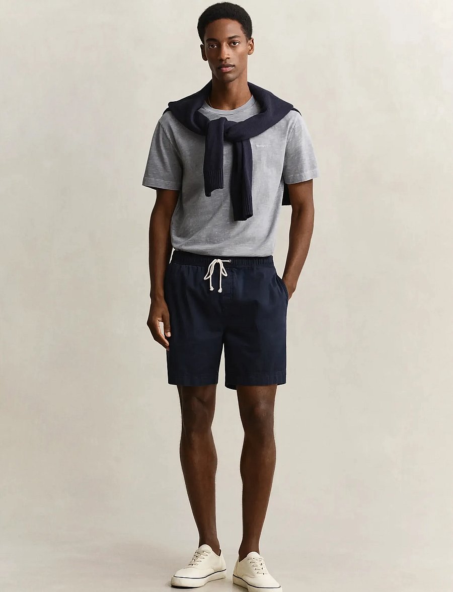 Gant - REG SUNFADED DS SHORTS - casual shorts - evening blue - 4