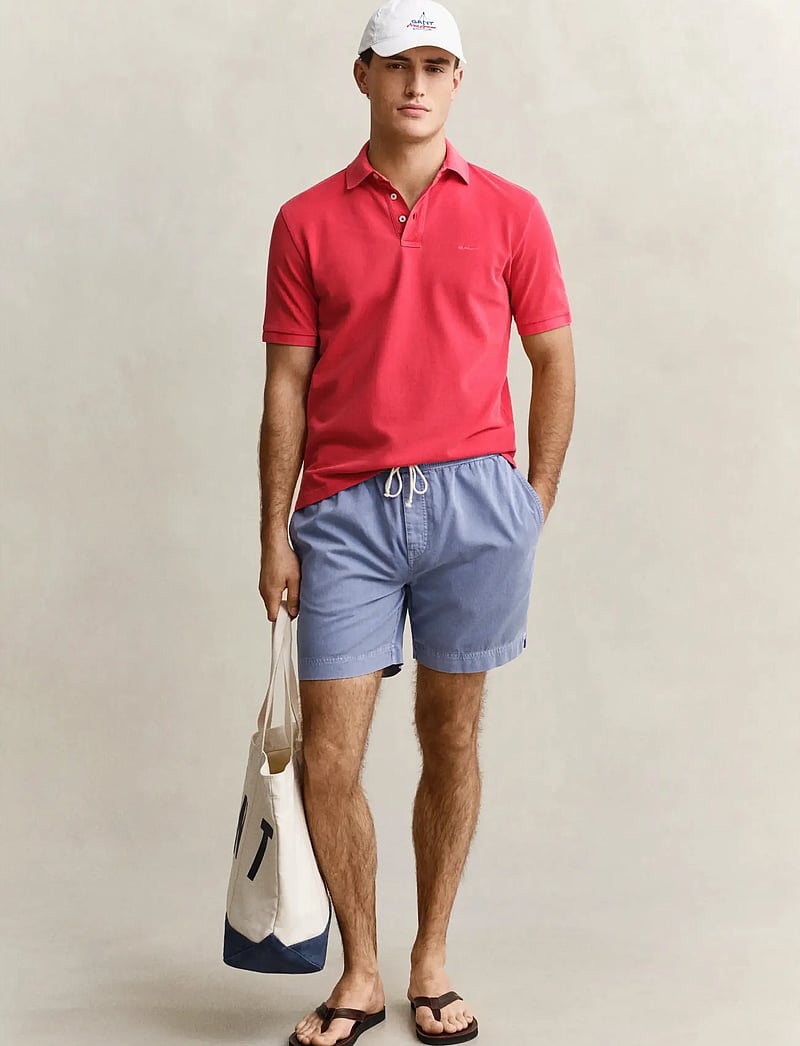 GANT - REG SUNFADED DS SHORTS - casual shorts - faded denim - 4