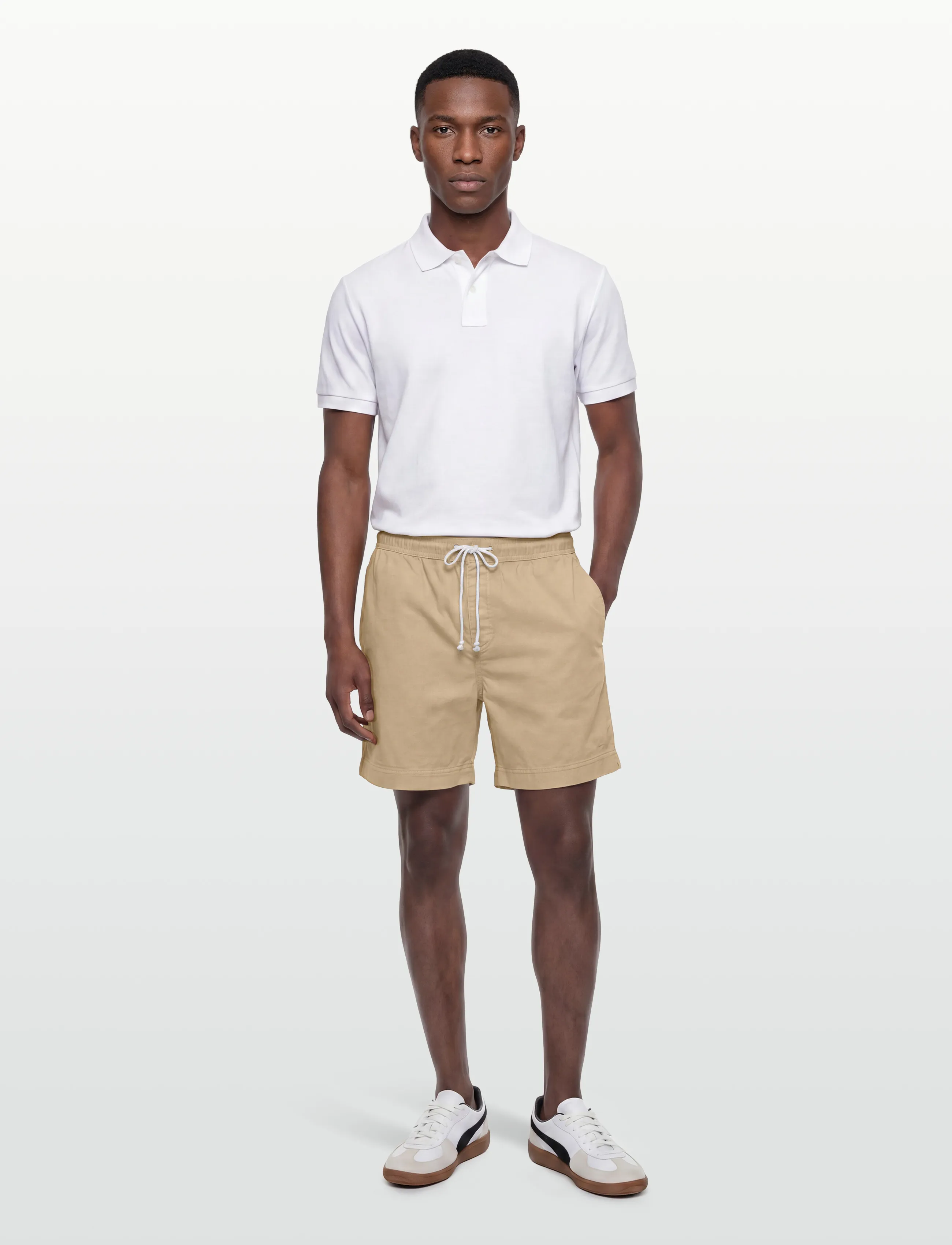 Gant - REG SUNFADED DS SHORTS - casual shorts - oat beige - 0