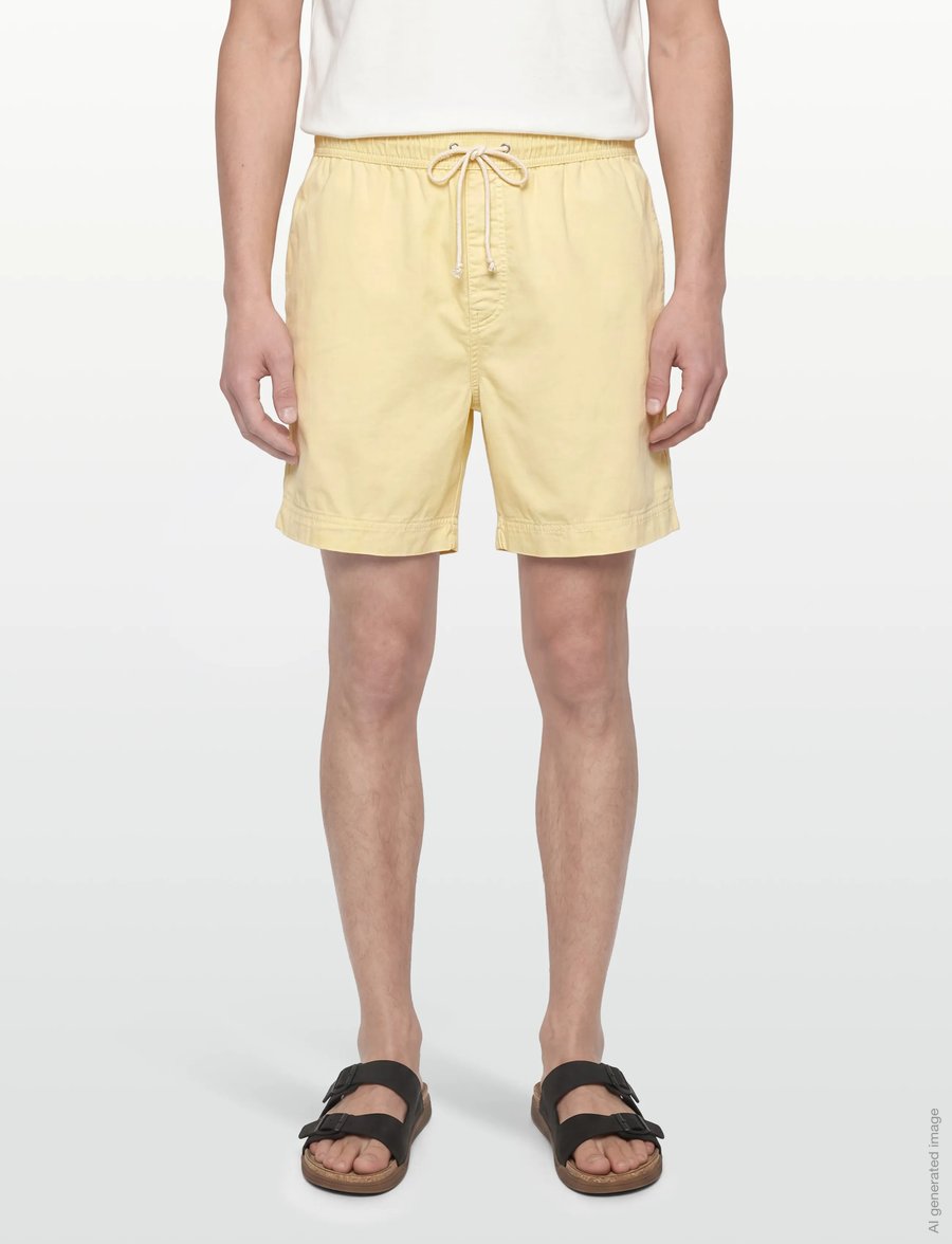 Gant - REG SUNFADED DS SHORTS - lühikesed vabaajapüksid - vanilla yellow - 3