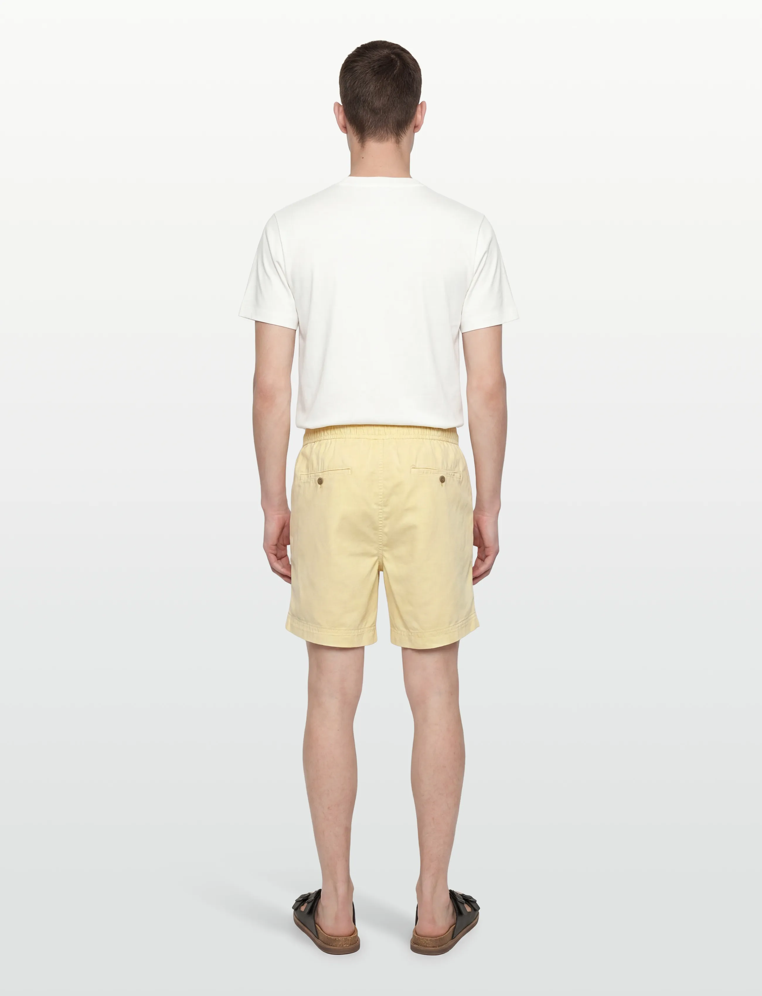 Gant - REG SUNFADED DS SHORTS - lühikesed vabaajapüksid - vanilla yellow - 4