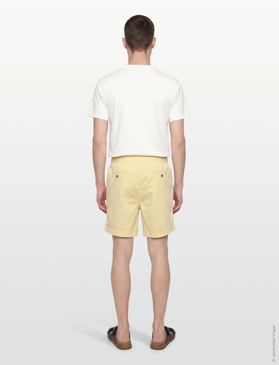 Gant - REG SUNFADED DS SHORTS - lühikesed vabaajapüksid - vanilla yellow - 4