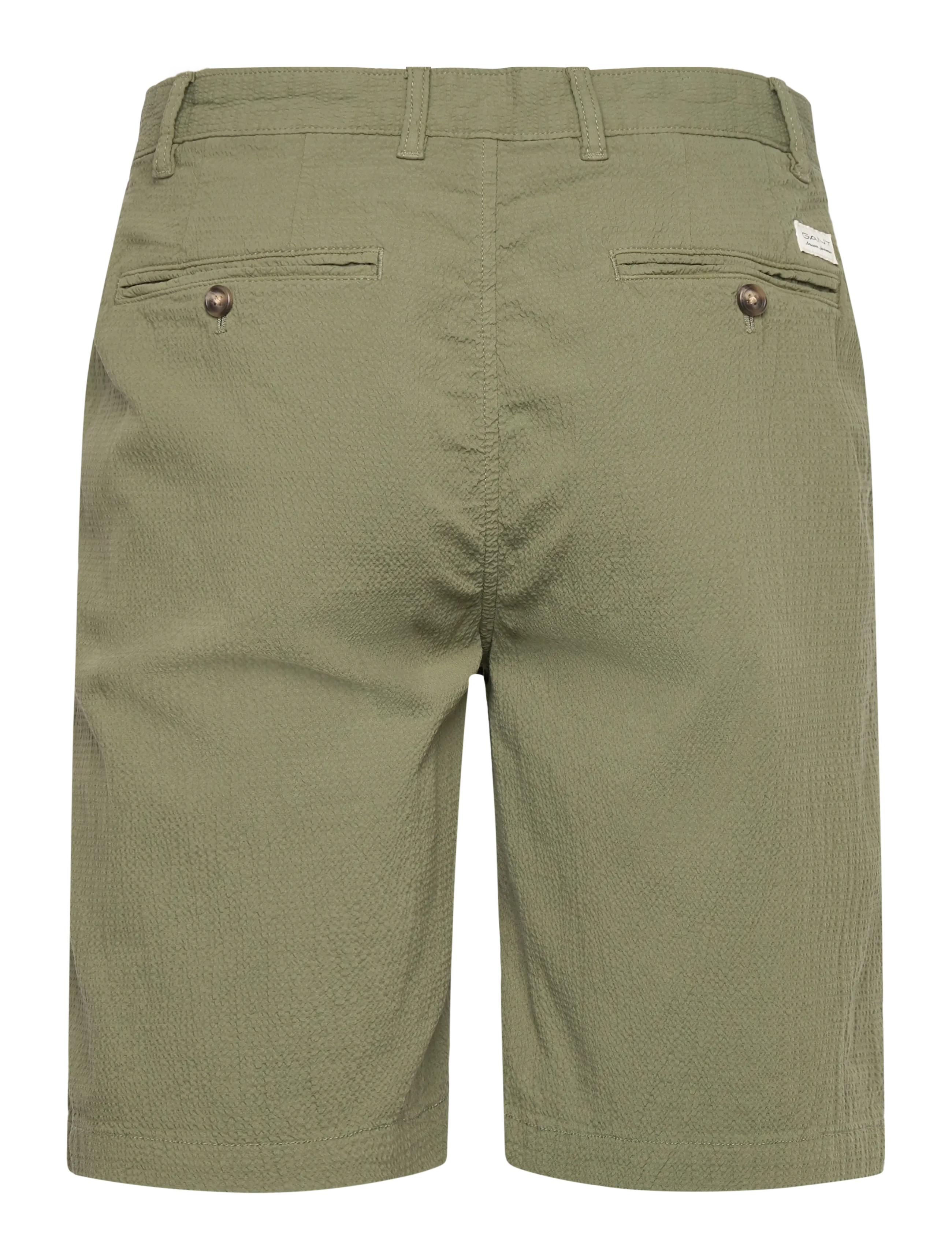 Gant - REG GMNT DYED SEERSUCKER SHORTS - casual shorts - dry herb green - 2