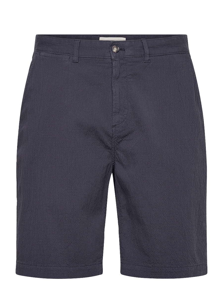Gant - REG GMNT DYED SEERSUCKER SHORTS - casual shorts - evening blue - 0