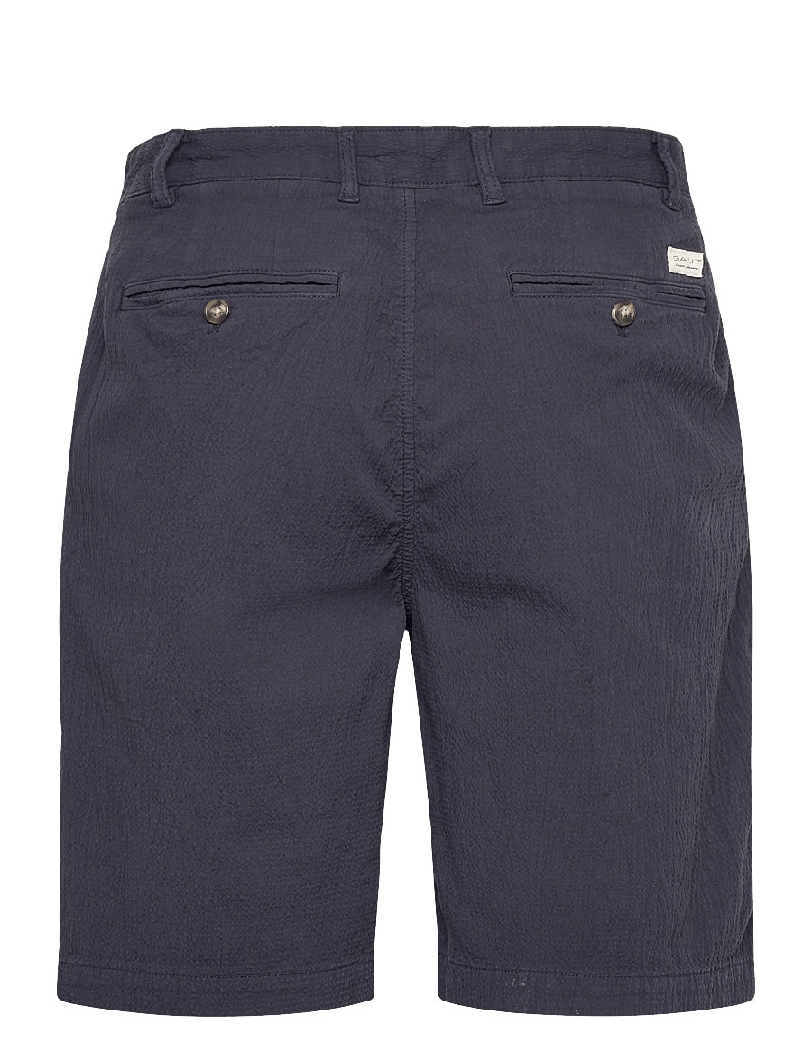 Gant - REG GMNT DYED SEERSUCKER SHORTS - casual shorts - evening blue - 1