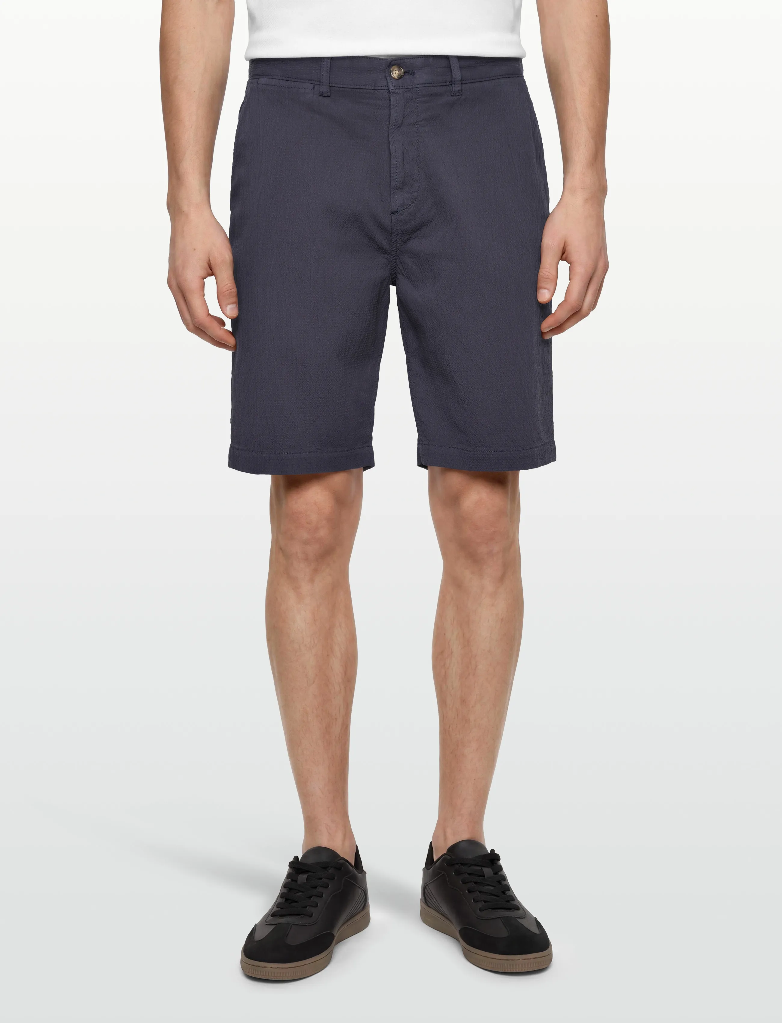 Gant - REG GMNT DYED SEERSUCKER SHORTS - casual shorts - evening blue - 3