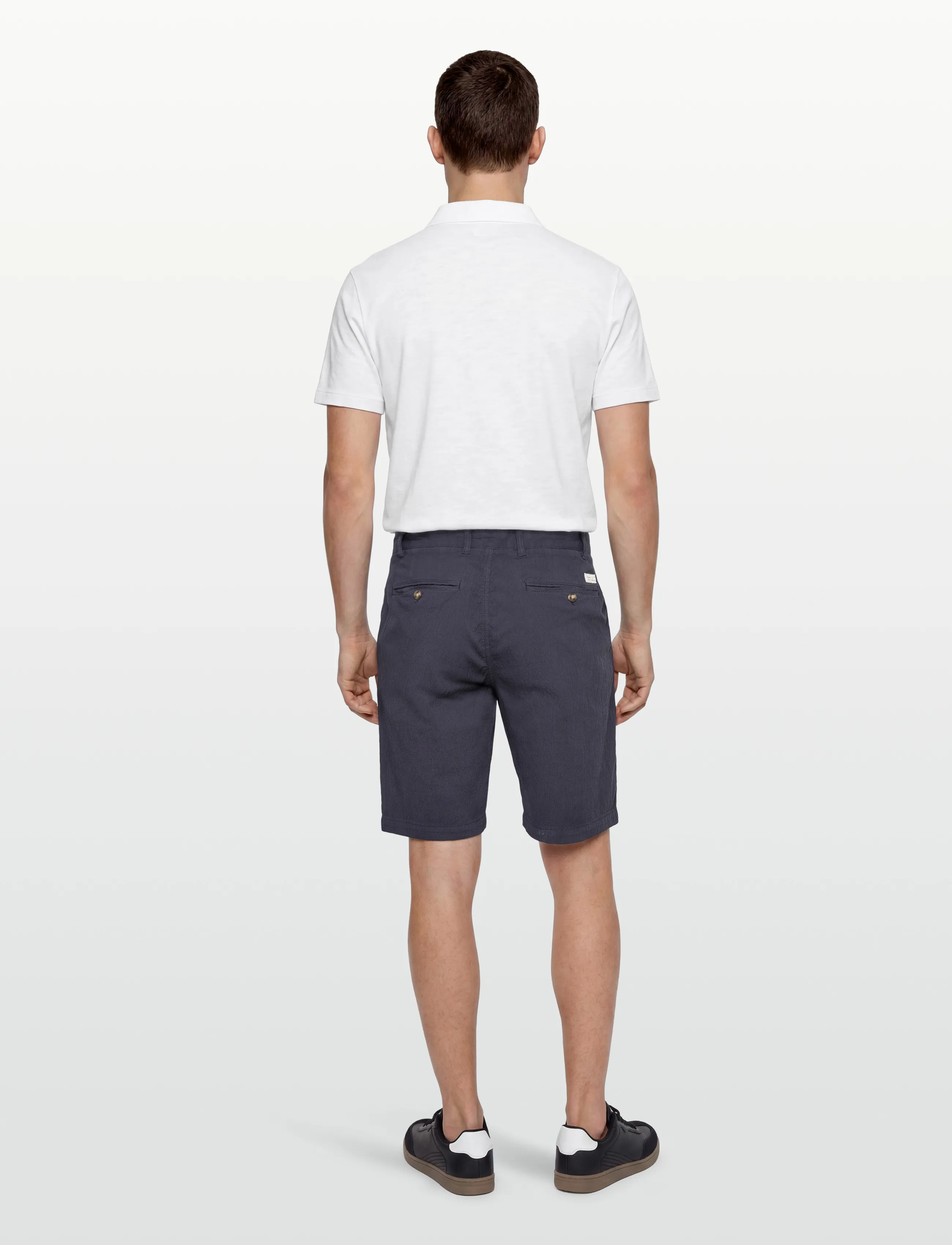 Gant - REG GMNT DYED SEERSUCKER SHORTS - casual shorts - evening blue - 4