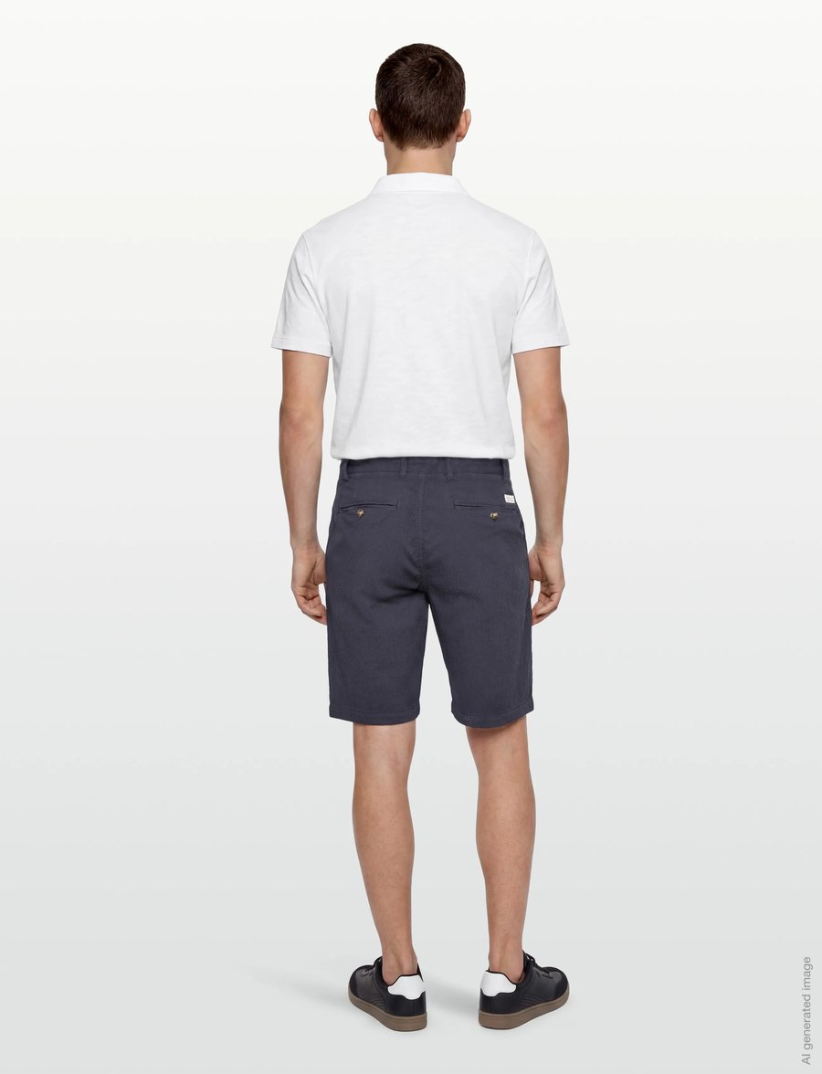 Gant - REG GMNT DYED SEERSUCKER SHORTS - casual shorts - evening blue - 4