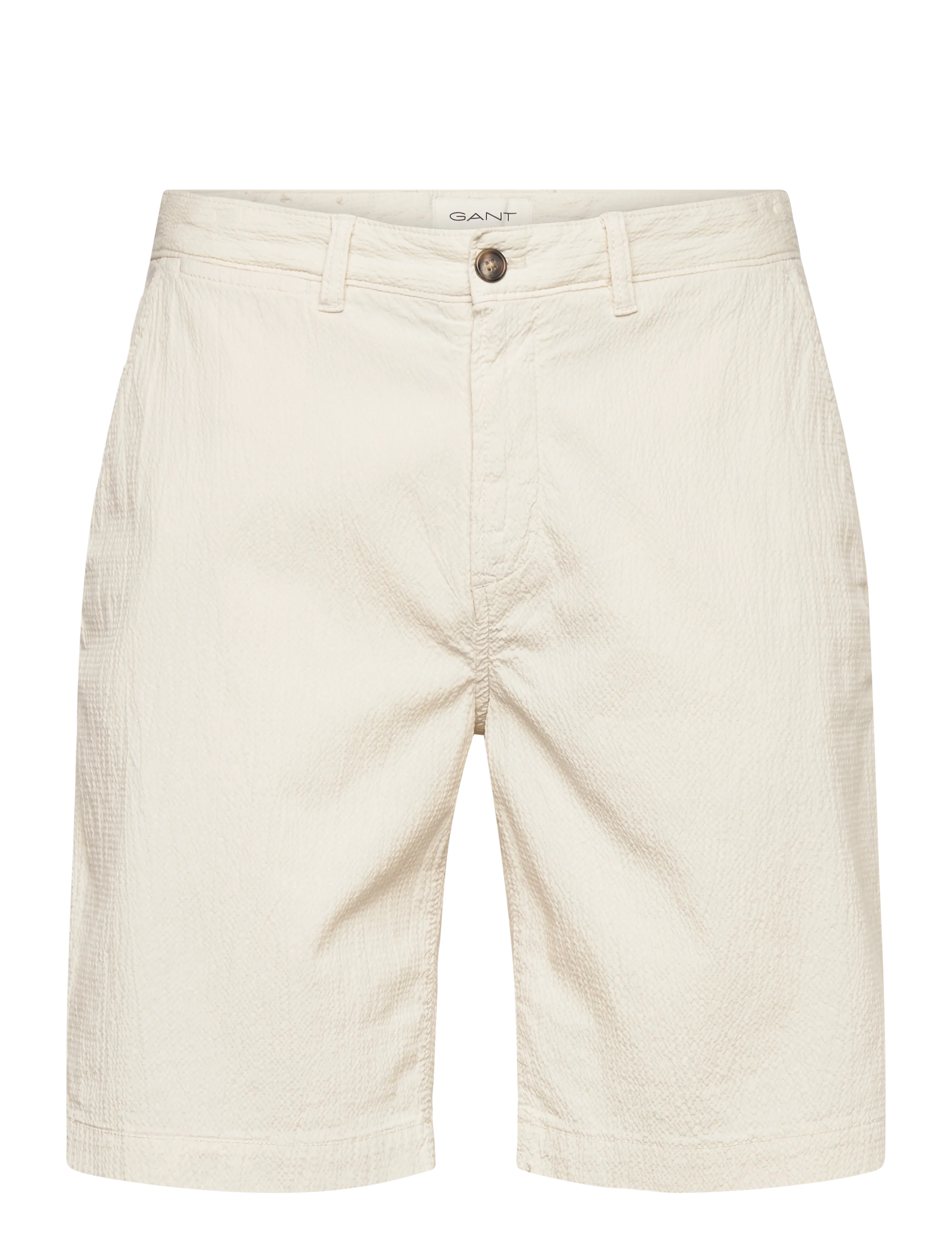 GANT Reg Gmnt Dyed Seersucker Shorts Beige - 34 - Herren
