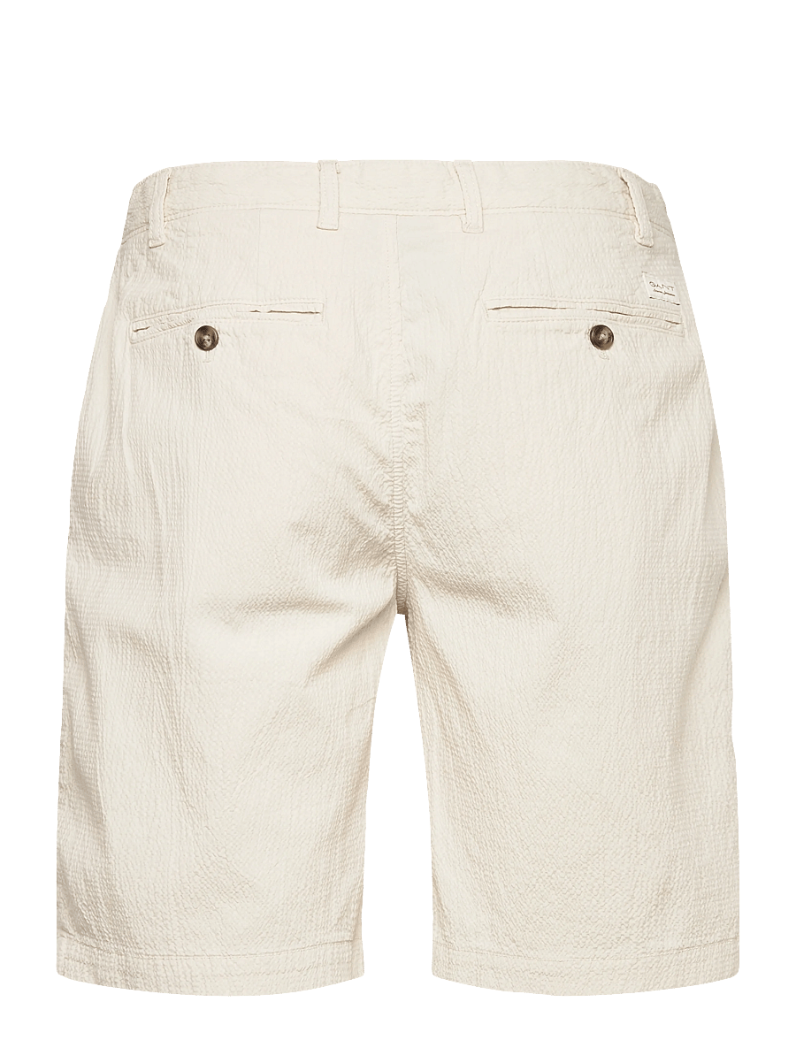 Gant - REG GMNT DYED SEERSUCKER SHORTS - casual shorts - sand - 2