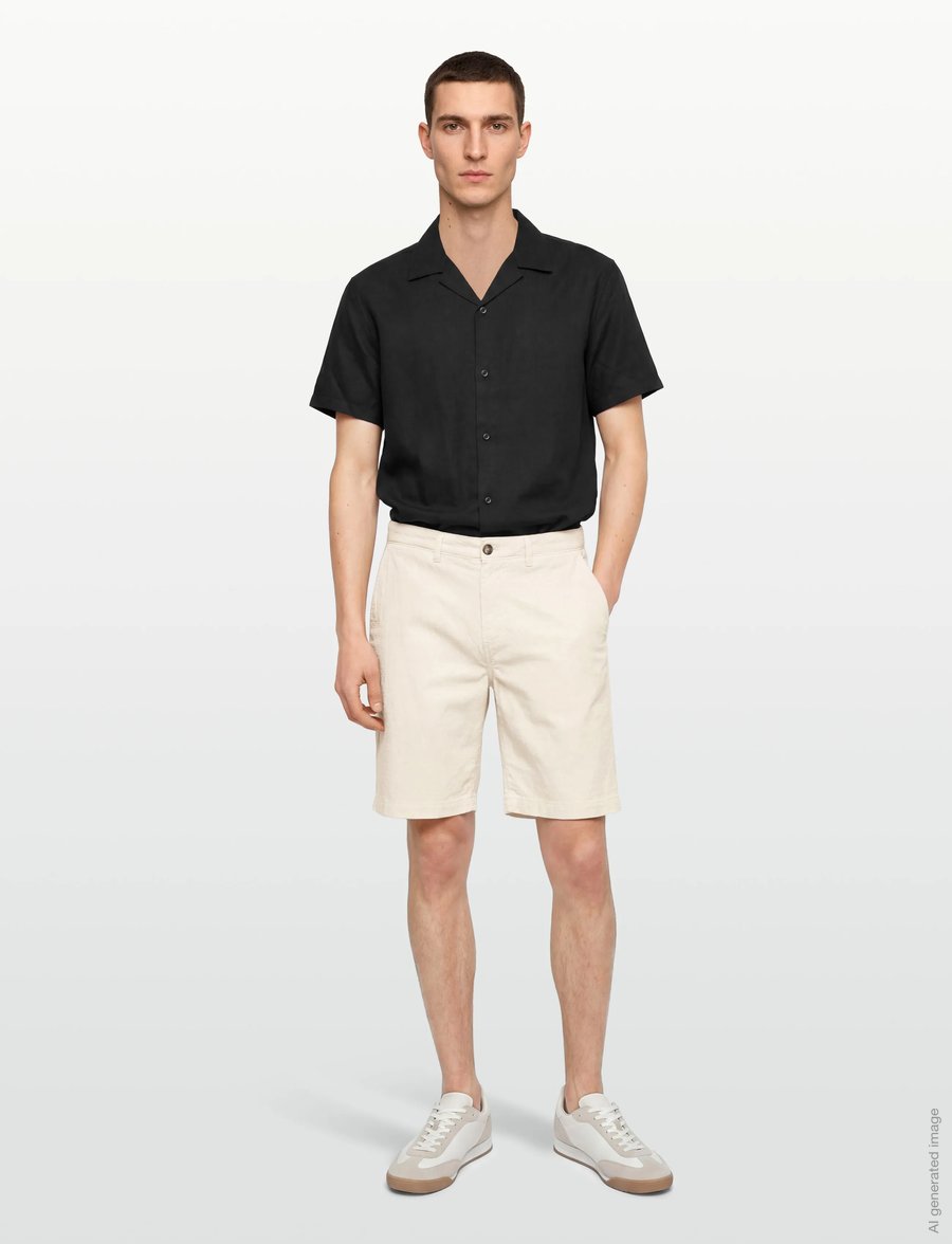 Gant - REG GMNT DYED SEERSUCKER SHORTS - casual shorts - sand - 0