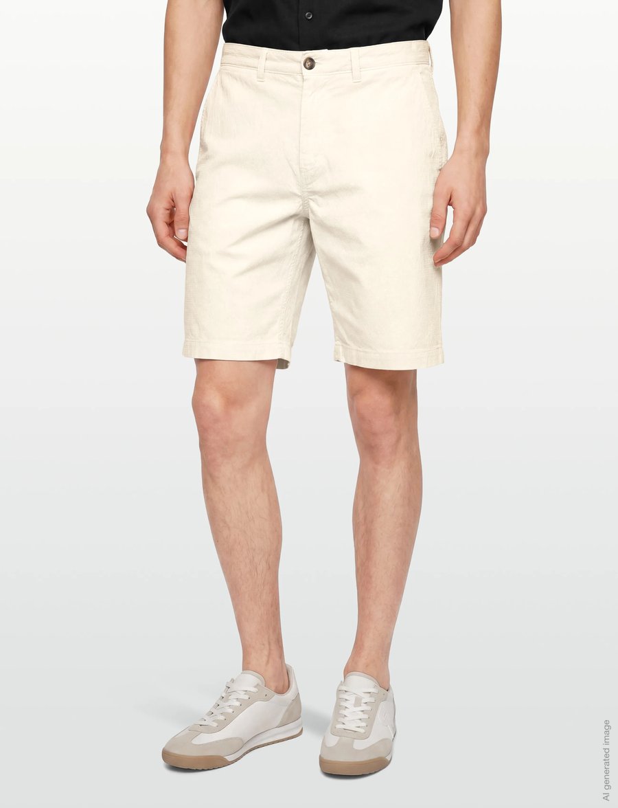 Gant - REG GMNT DYED SEERSUCKER SHORTS - casual shorts - sand - 3